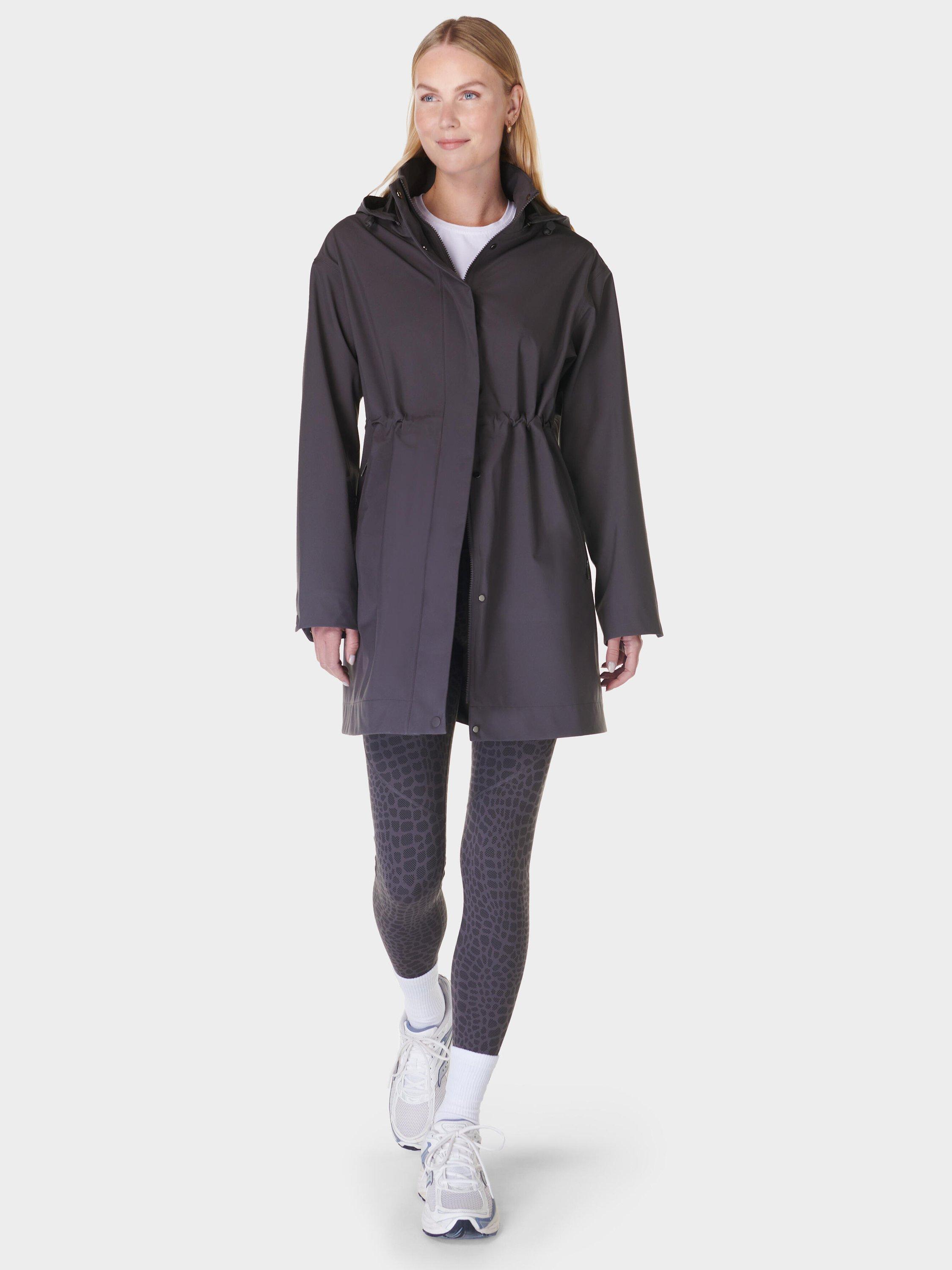 Product image 6 of 9, which shows Sweaty Betty Guide Waterproof Parka Coat, Urban Grey, XS