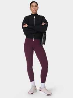 Sweaty Betty Power UltraSculpt High Waist Workout Leggings, Midnight Cherry - view 2, Midnight Cherry