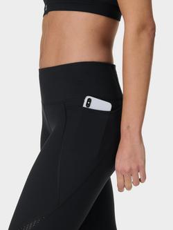 Sweaty Betty Power Perforated Mesh Workout Leggings, Black - view 2, Black