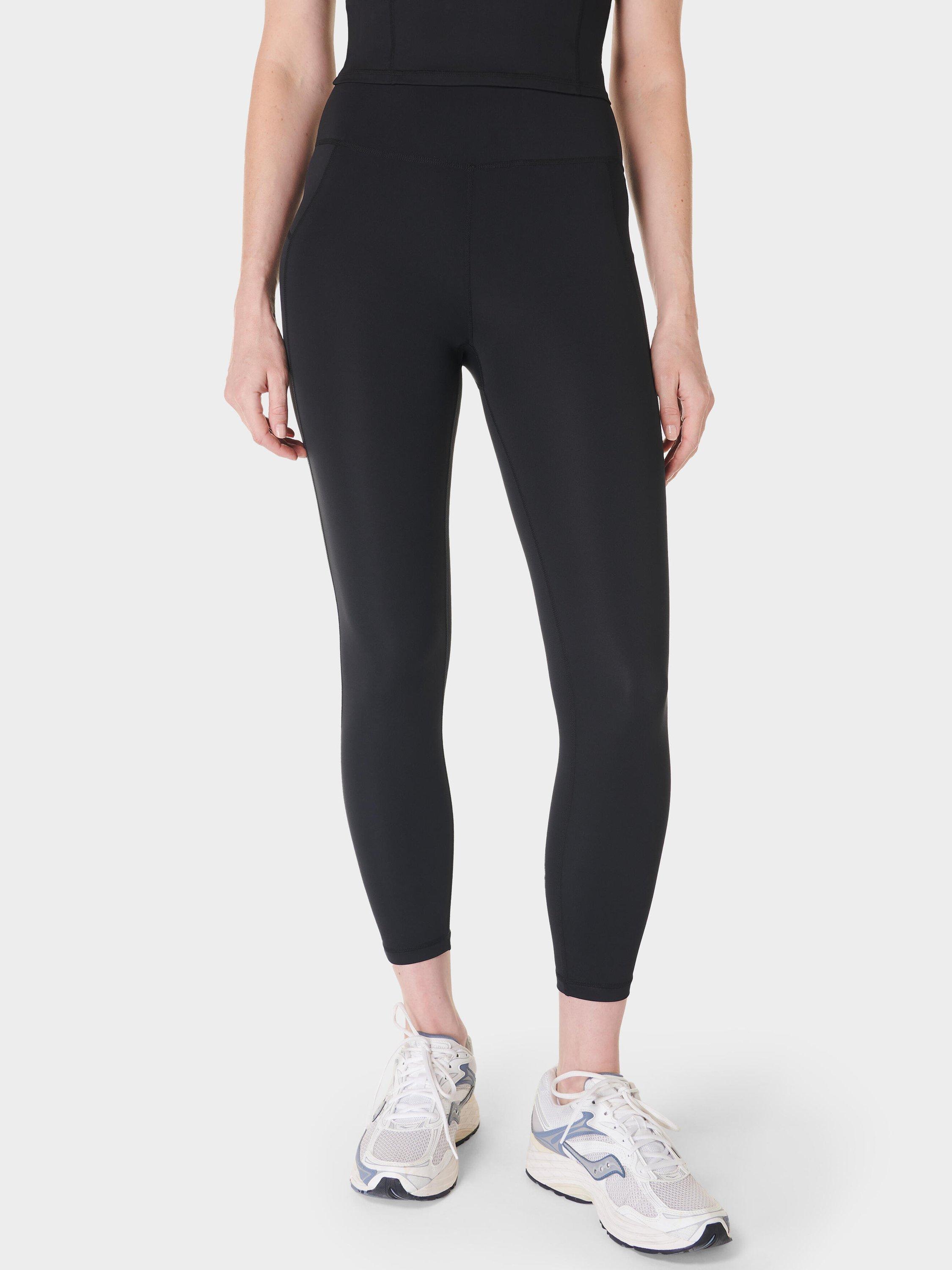 Product image 1 of 6, which shows Sweaty Betty All Day 7/8 Leggings, Black, XXS