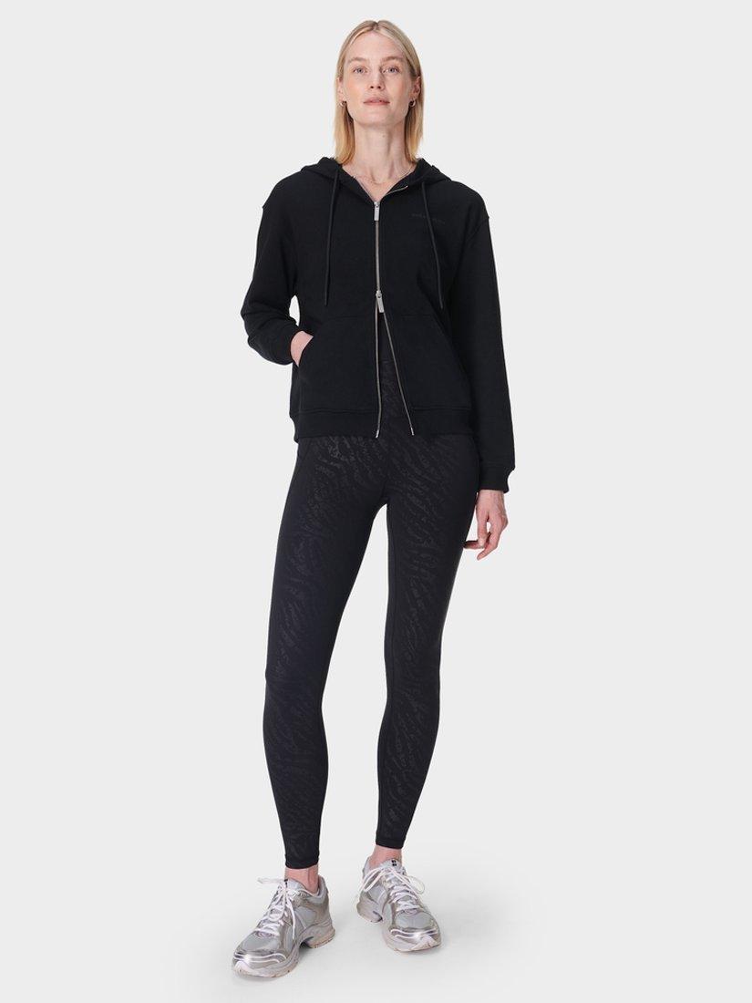 Product image 5 of 8, which shows Sweaty Betty Embossed All Day Leggings, Black, XXS
