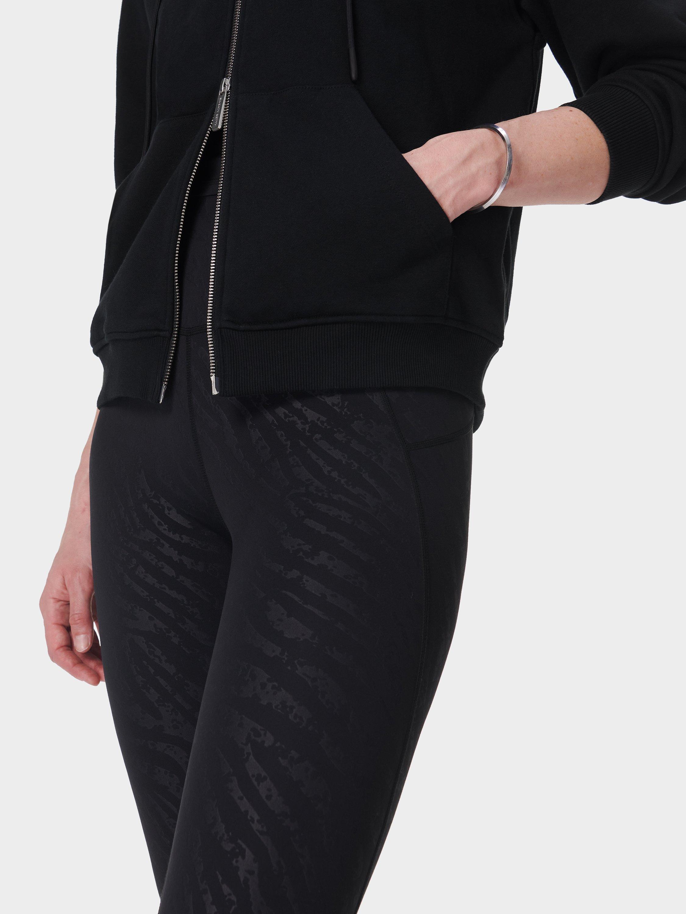 Product image 8 of 8, which shows Sweaty Betty Embossed All Day Leggings, Black, XXS