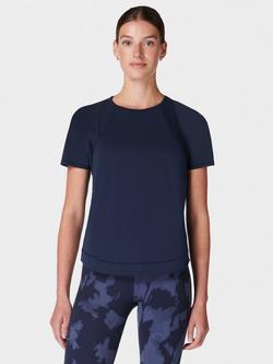 Sweaty Betty Breathe Easy T-Shirt, Navy Blue
