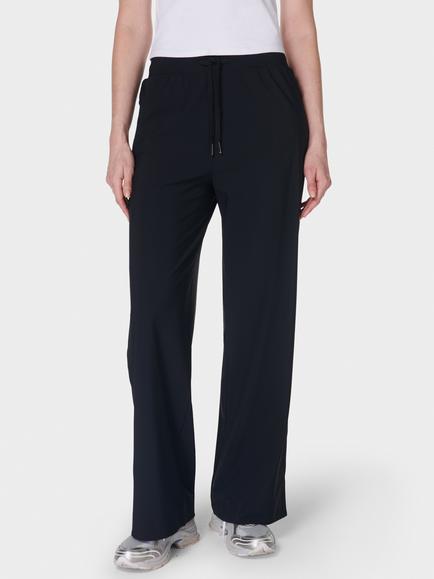 Sweaty Betty Explorer 30" Wide Leg Trousers, Black