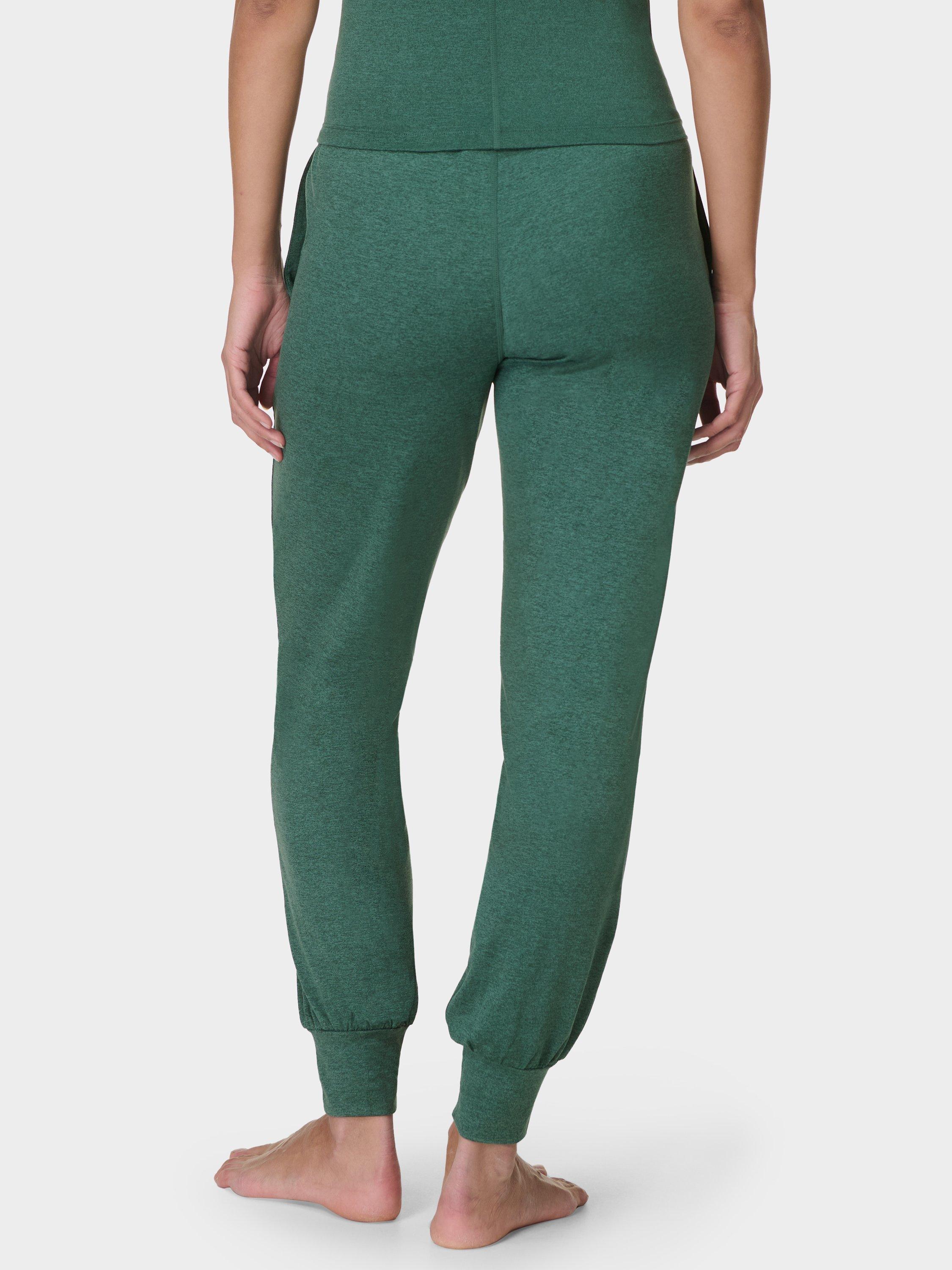 Product image 5 of 5, which shows Sweaty Betty Gaia 29" Performance Yoga Pants, Glade Green Marl, M
