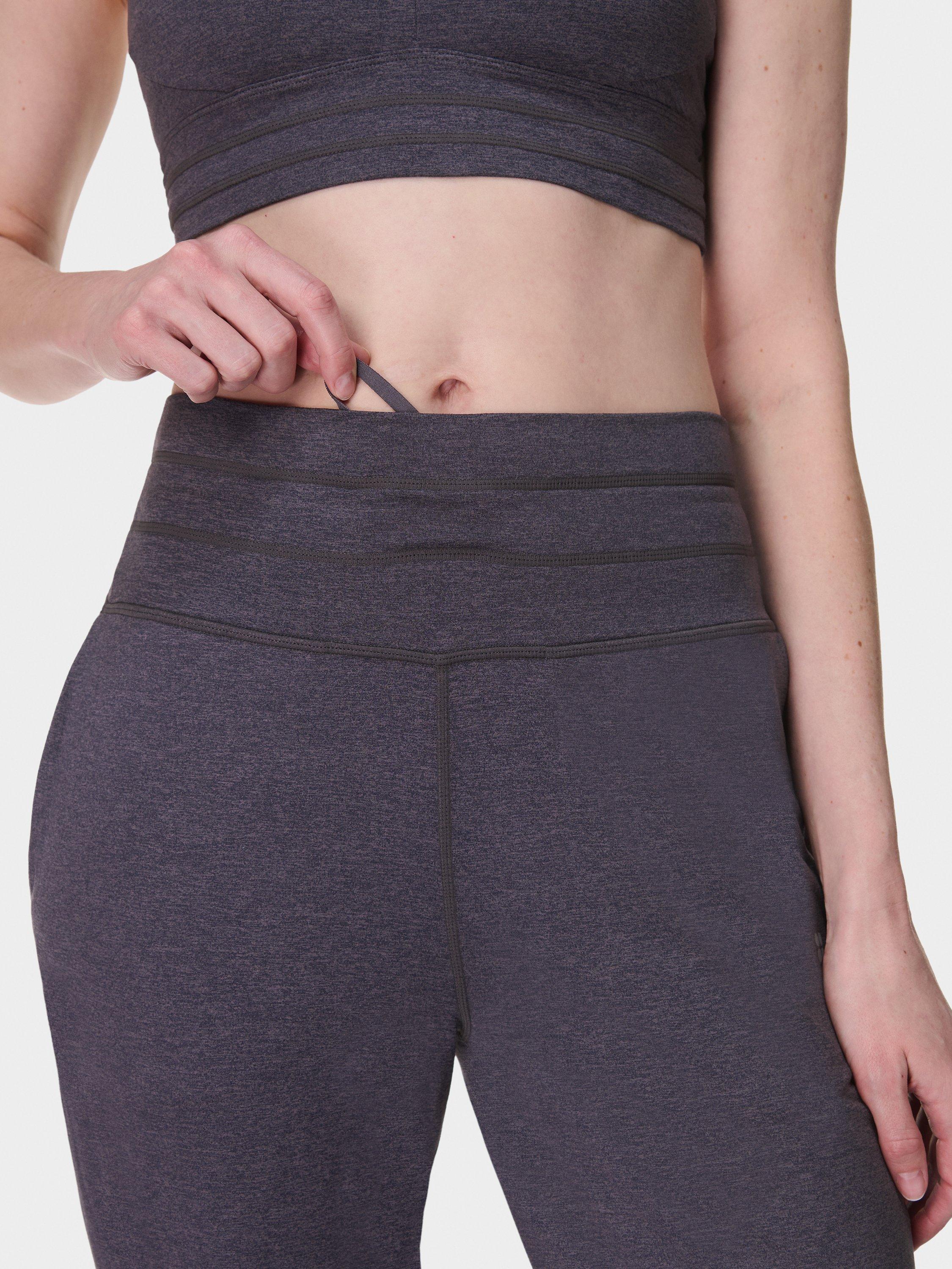 Product image 5 of 7, which shows Sweaty Betty Gaia 27" Performance Yoga Trousers, Urban Grey Marl, XXS