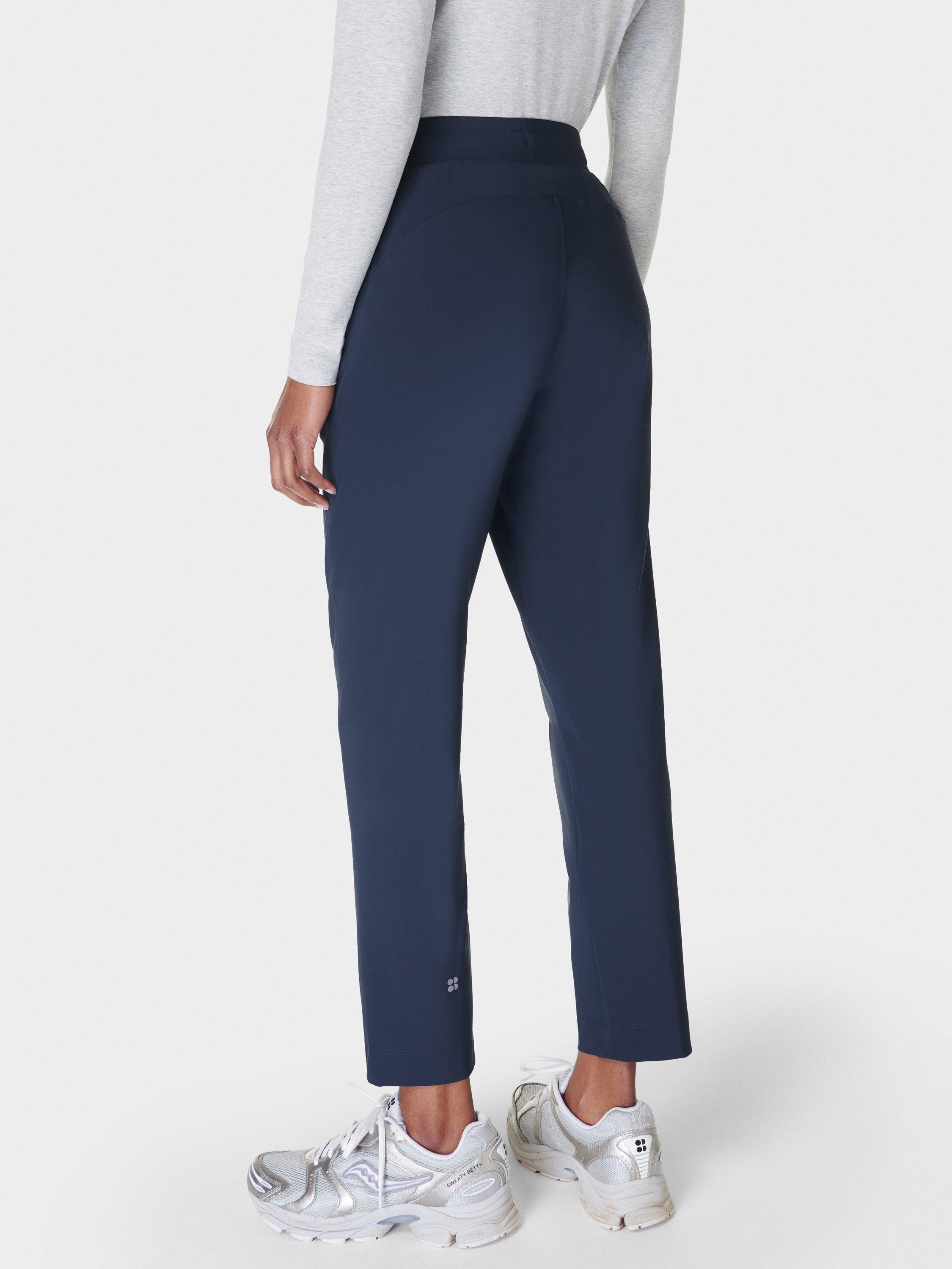 Product image 3 of 6, which shows Sweaty Betty Explorer 27" Trousers, Navy Blue, XXS