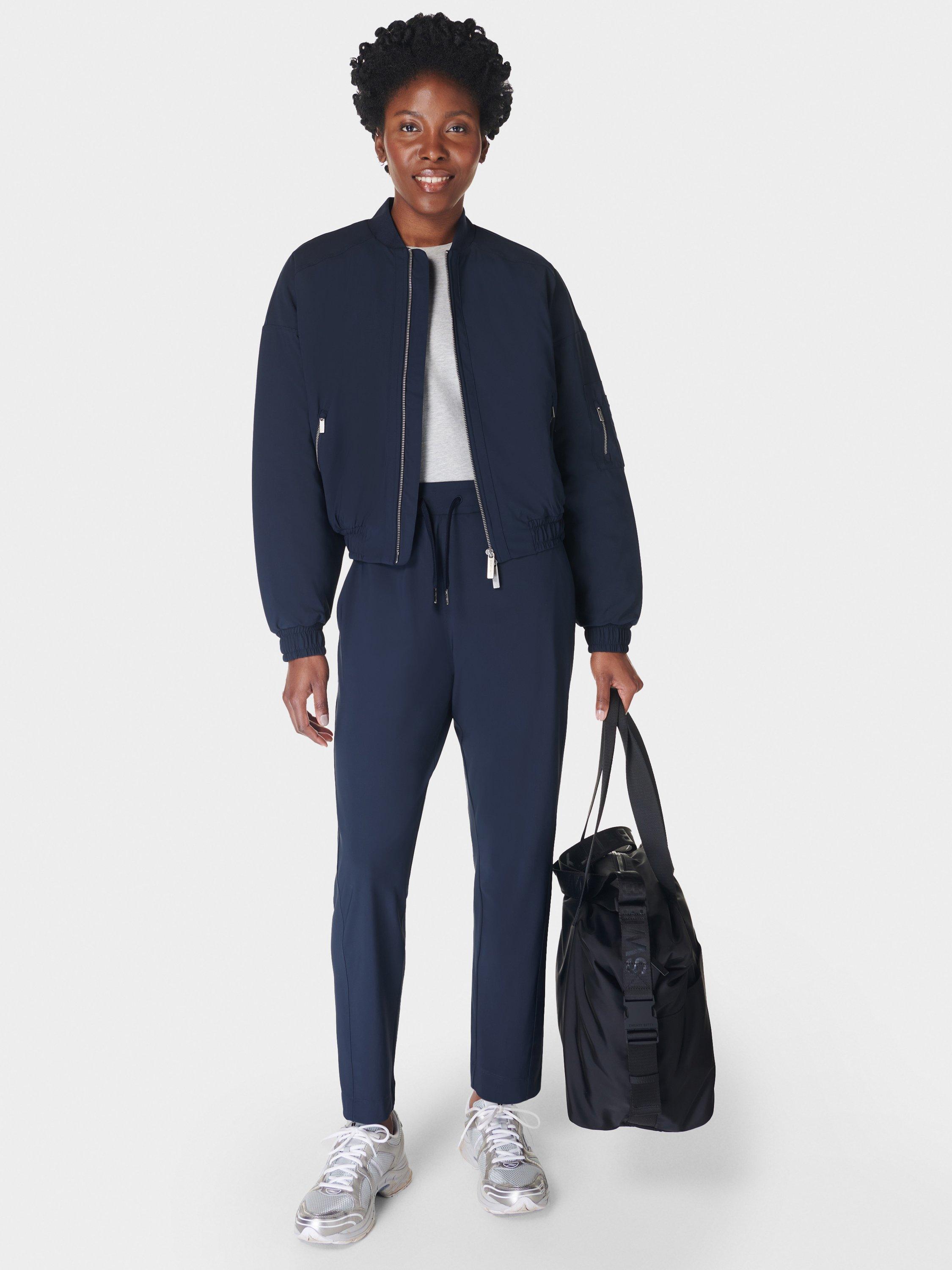 Product image 4 of 6, which shows Sweaty Betty Explorer 27" Trousers, Navy Blue, XXS