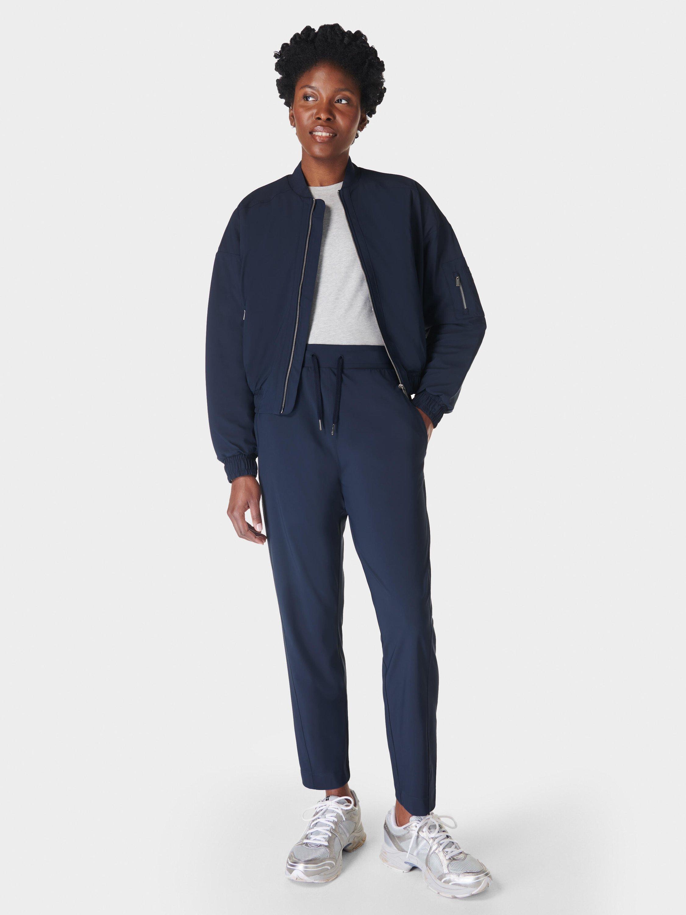 Product image 3 of 6, which shows Sweaty Betty Explorer 25" Trousers, Navy, XXS