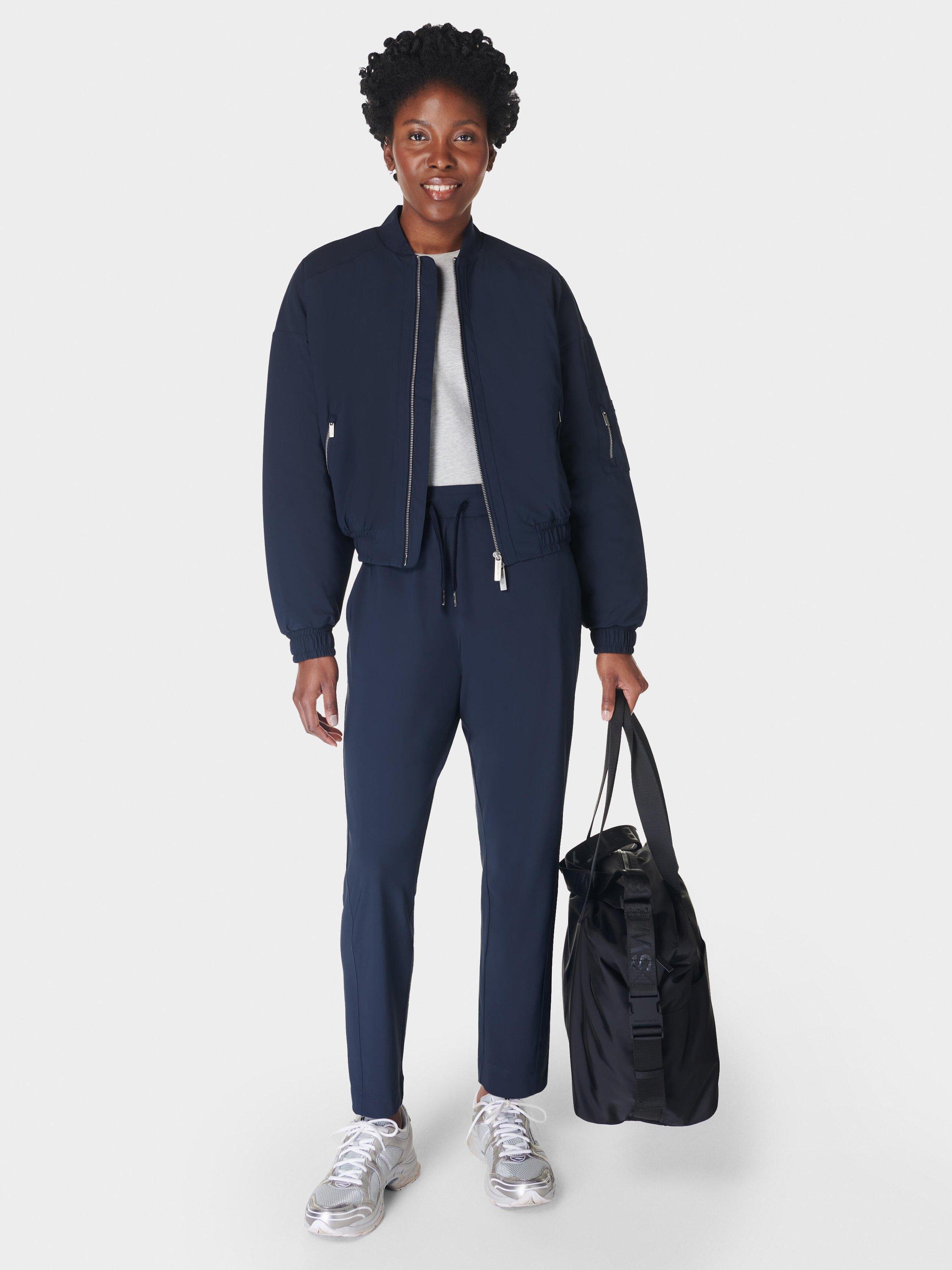 Product image 5 of 6, which shows Sweaty Betty Explorer 25" Trousers, Navy, XXS