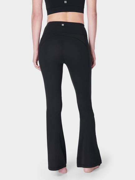 Sweaty Betty Super Soft Flare Yoga Trousers, Black - view 2, Black