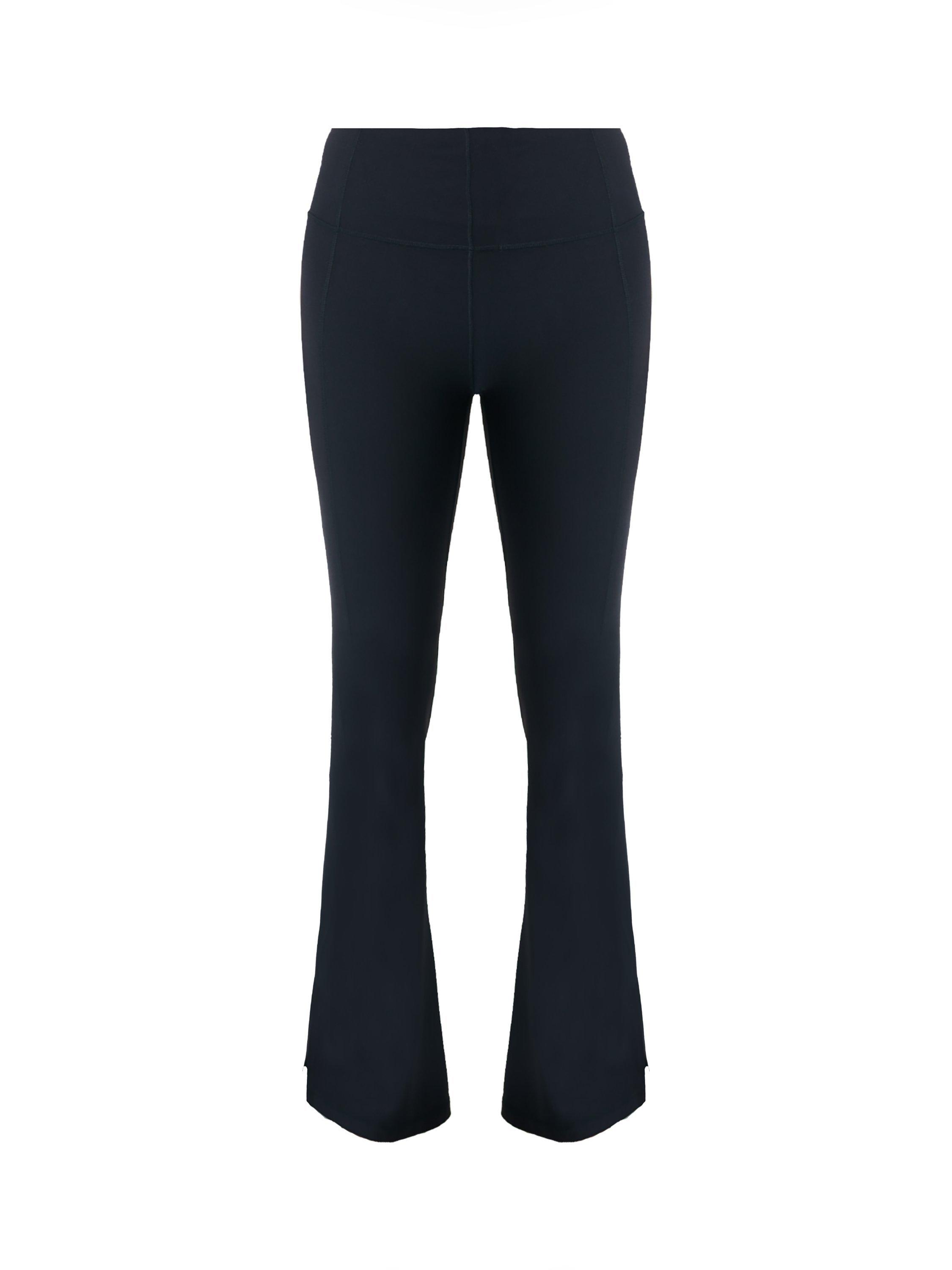 Product image 4 of 7, which shows Sweaty Betty Super Soft Flare Yoga Trousers, Black, XXS