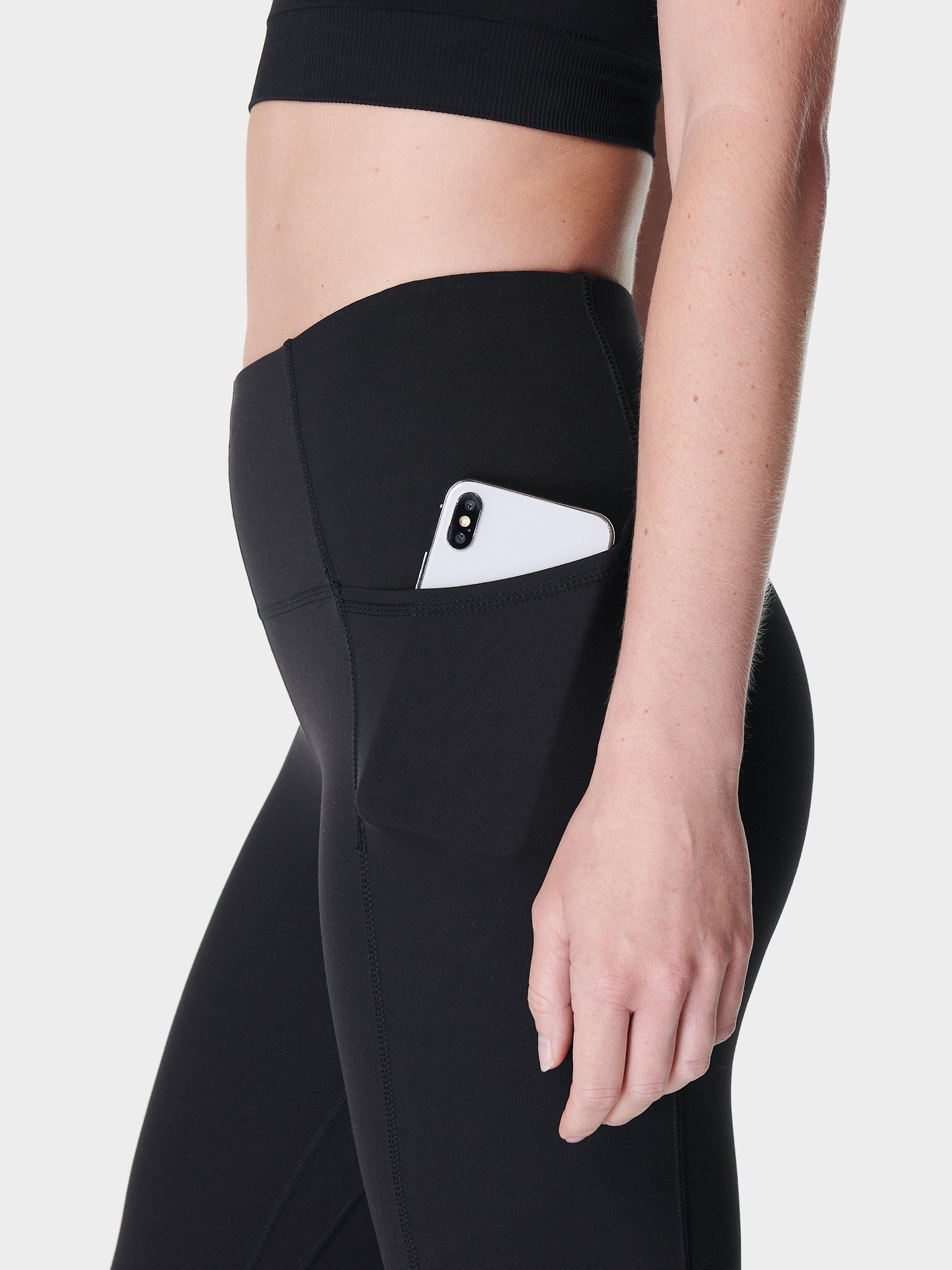 Product image 7 of 7, which shows Sweaty Betty Super Soft Flare Yoga Trousers, Black, XXS