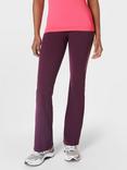 Sweaty Betty Power 32" Gym Bootcut Trousers, Midnight Cherry