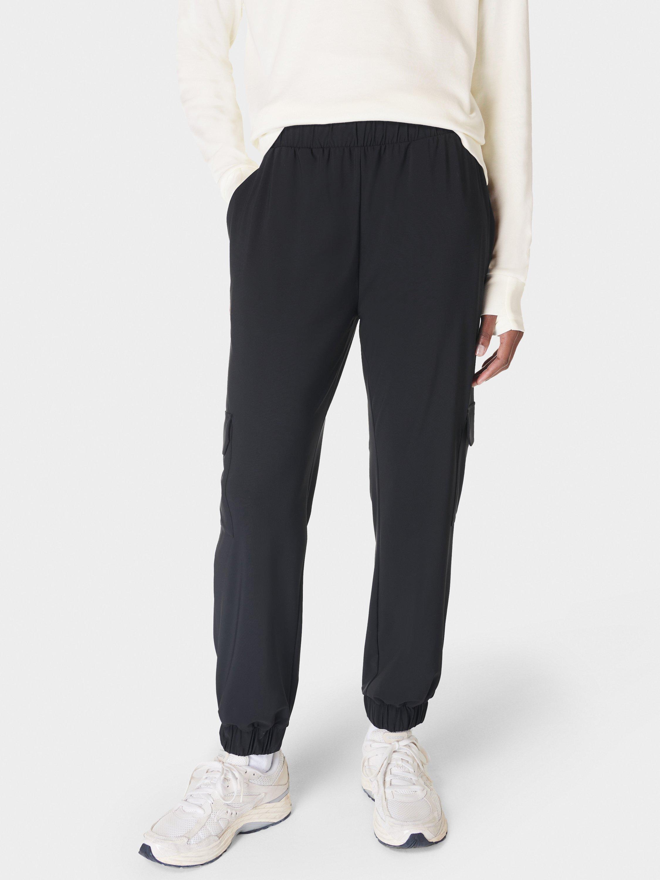 Product image 1 of 7, which shows Sweaty Betty Explorer Cargo Trousers, Black, XXS