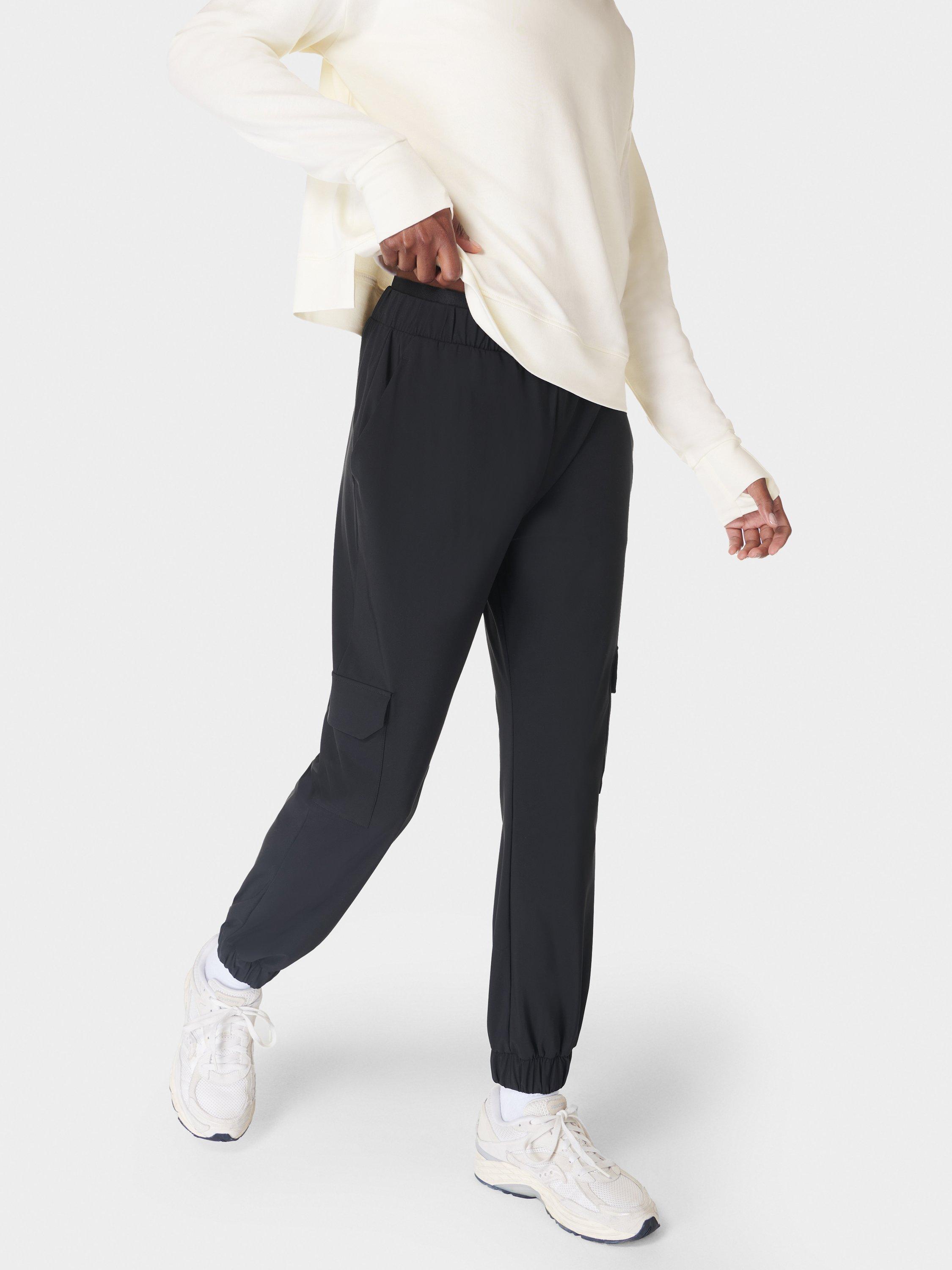 Product image 2 of 7, which shows Sweaty Betty Explorer Cargo Trousers, Black, XXS