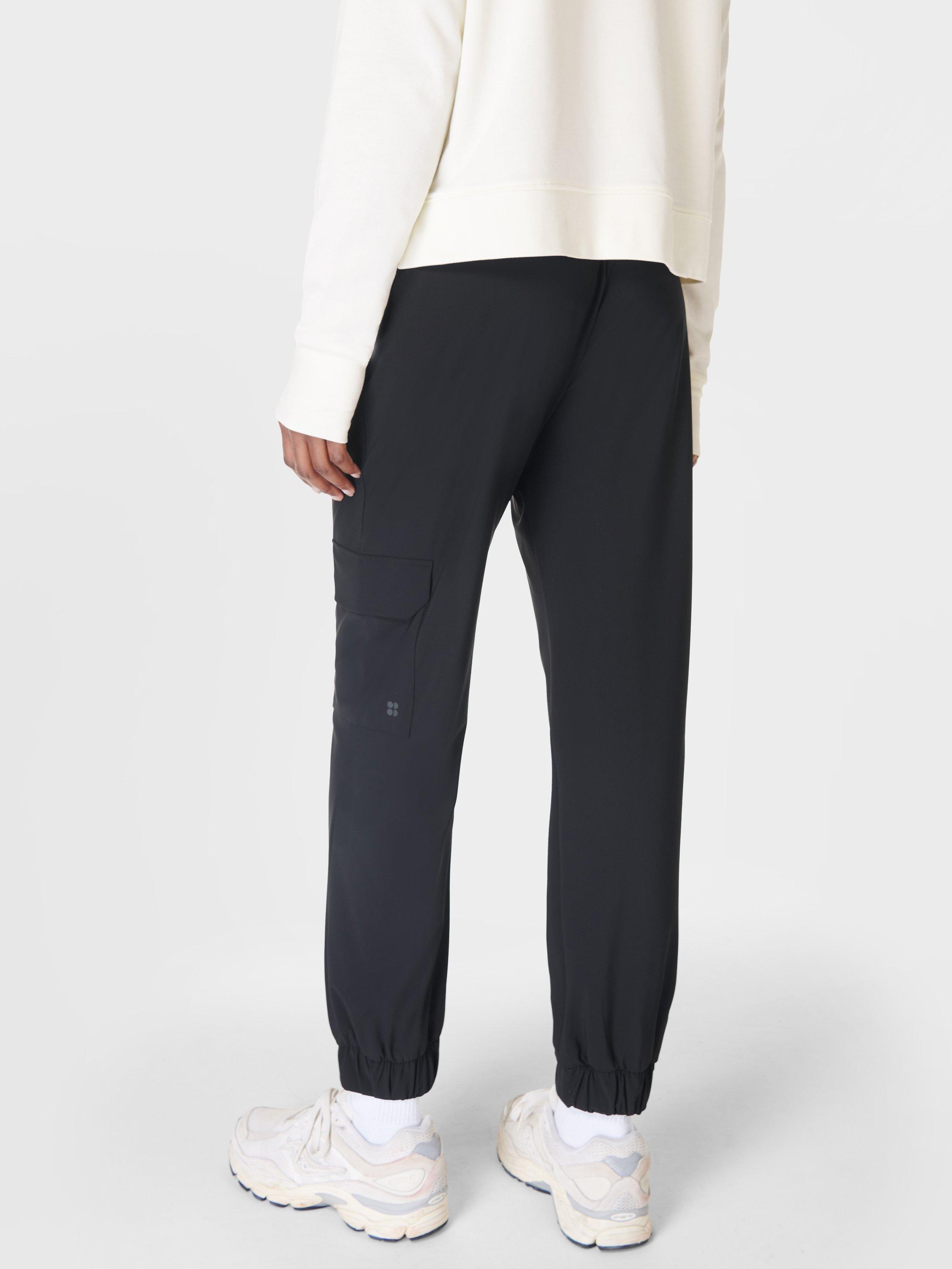 Product image 4 of 7, which shows Sweaty Betty Explorer Cargo Trousers, Black, XXS