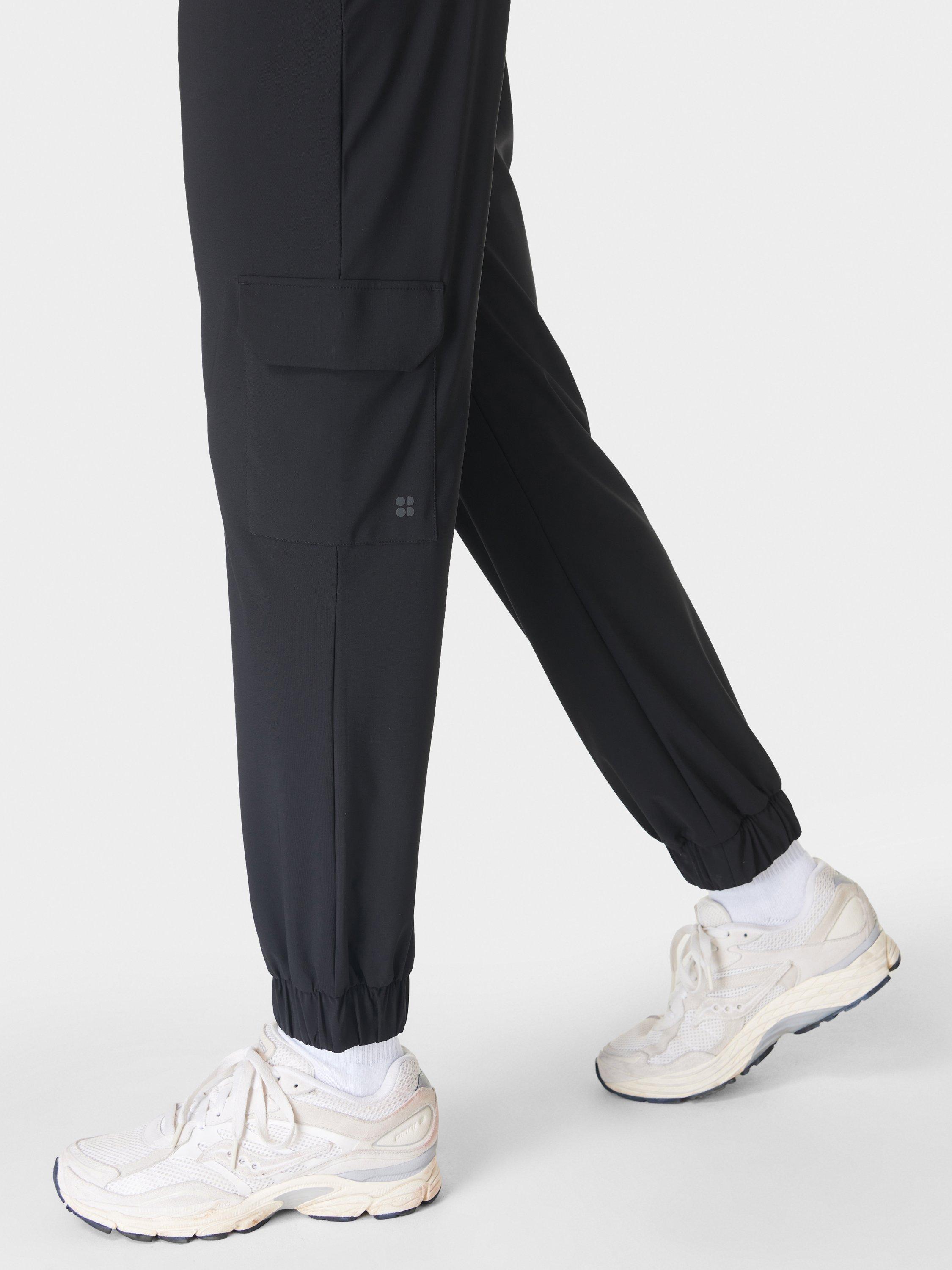 Product image 6 of 7, which shows Sweaty Betty Explorer Cargo Trousers, Black, XXS