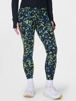 Sweaty Betty Power Workout Leggings, Green Lilypad Print