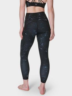 Sweaty Betty Super Soft 7/8 Yoga Leggings, Blue Tundra Tiger - view 2, Blue Tundra Tiger