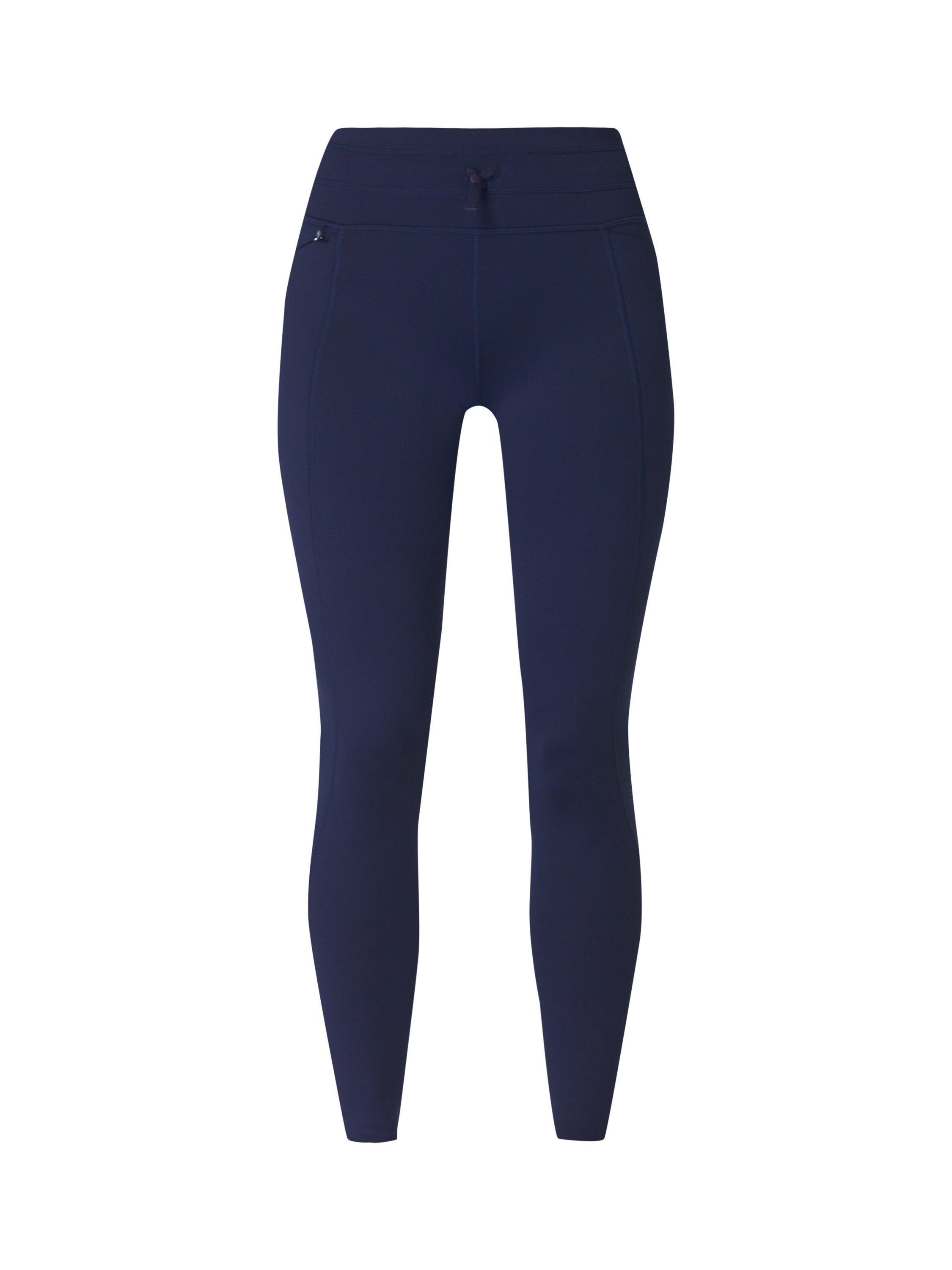 Product image 4 of 9, which shows Sweaty Betty Therma Boost Heat Tech Walking Leggings, Navy, XXS