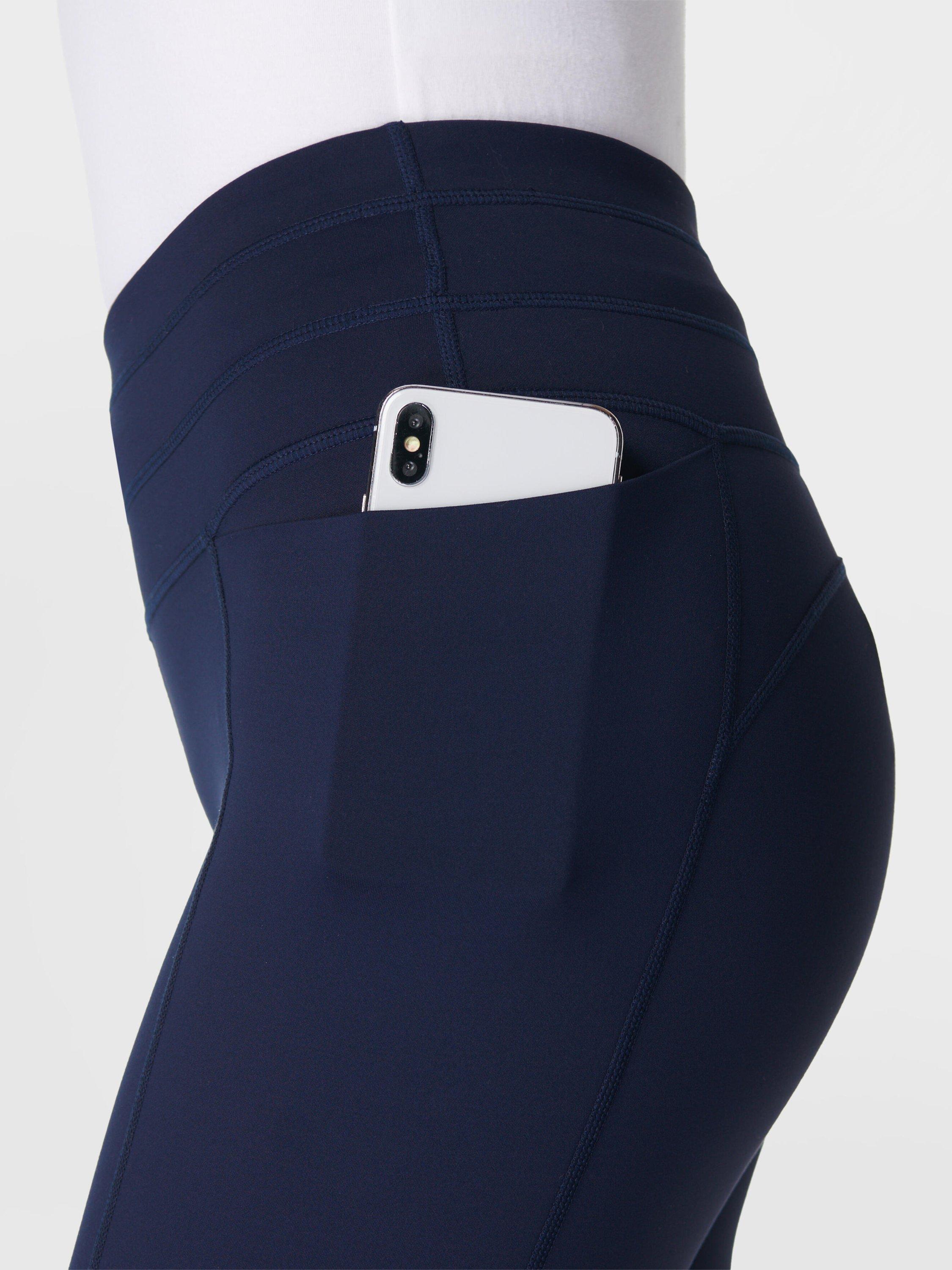 Product image 7 of 9, which shows Sweaty Betty Therma Boost Heat Tech Walking Leggings, Navy, XXS