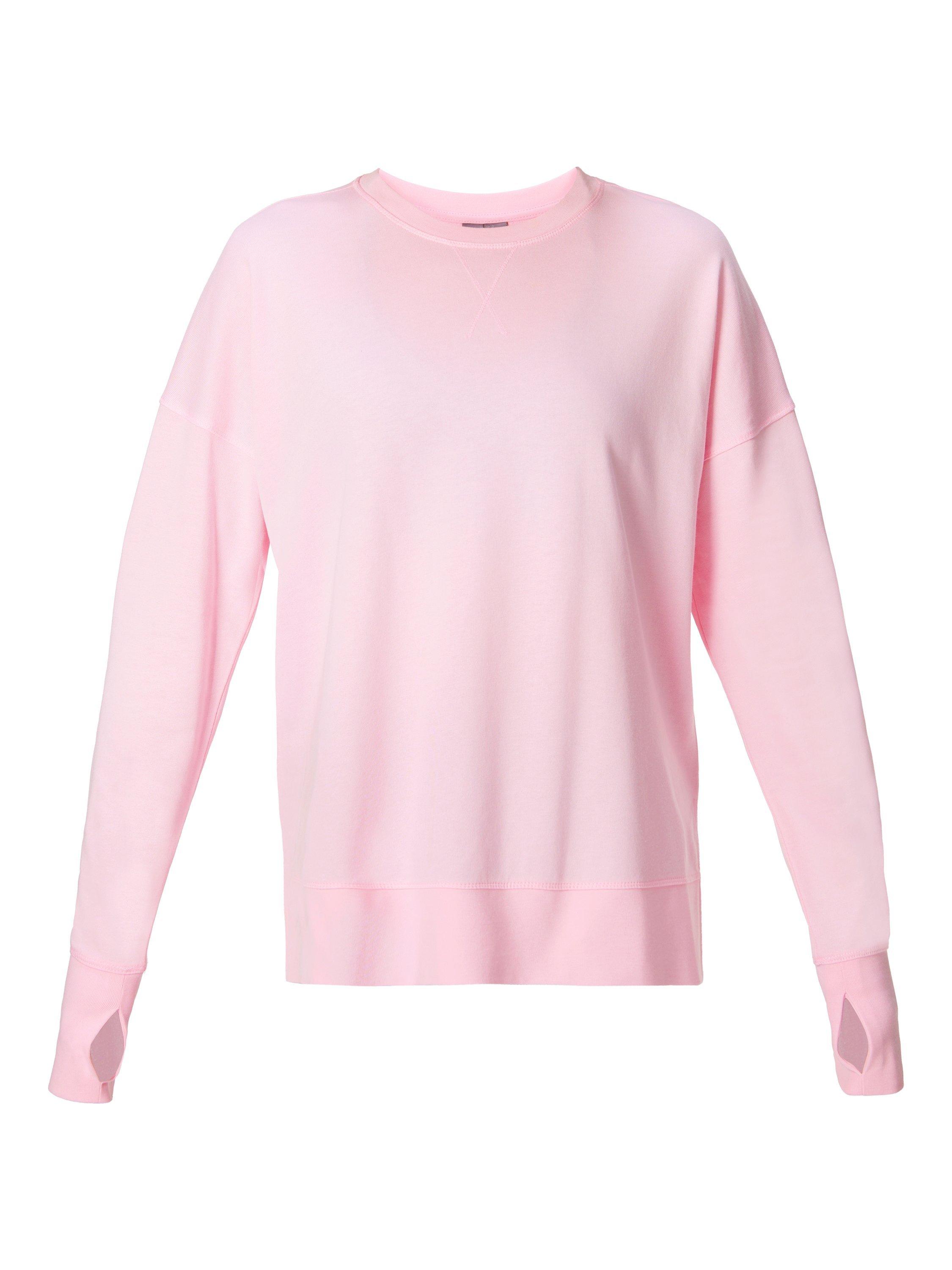 Product image 7 of 7, which shows Sweaty Betty After Class Longline Sweatshirt, Nerine Pink, XS
