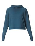 Sweaty Betty After Class Organic Cotton Blend Hoodie, Subdued Blue