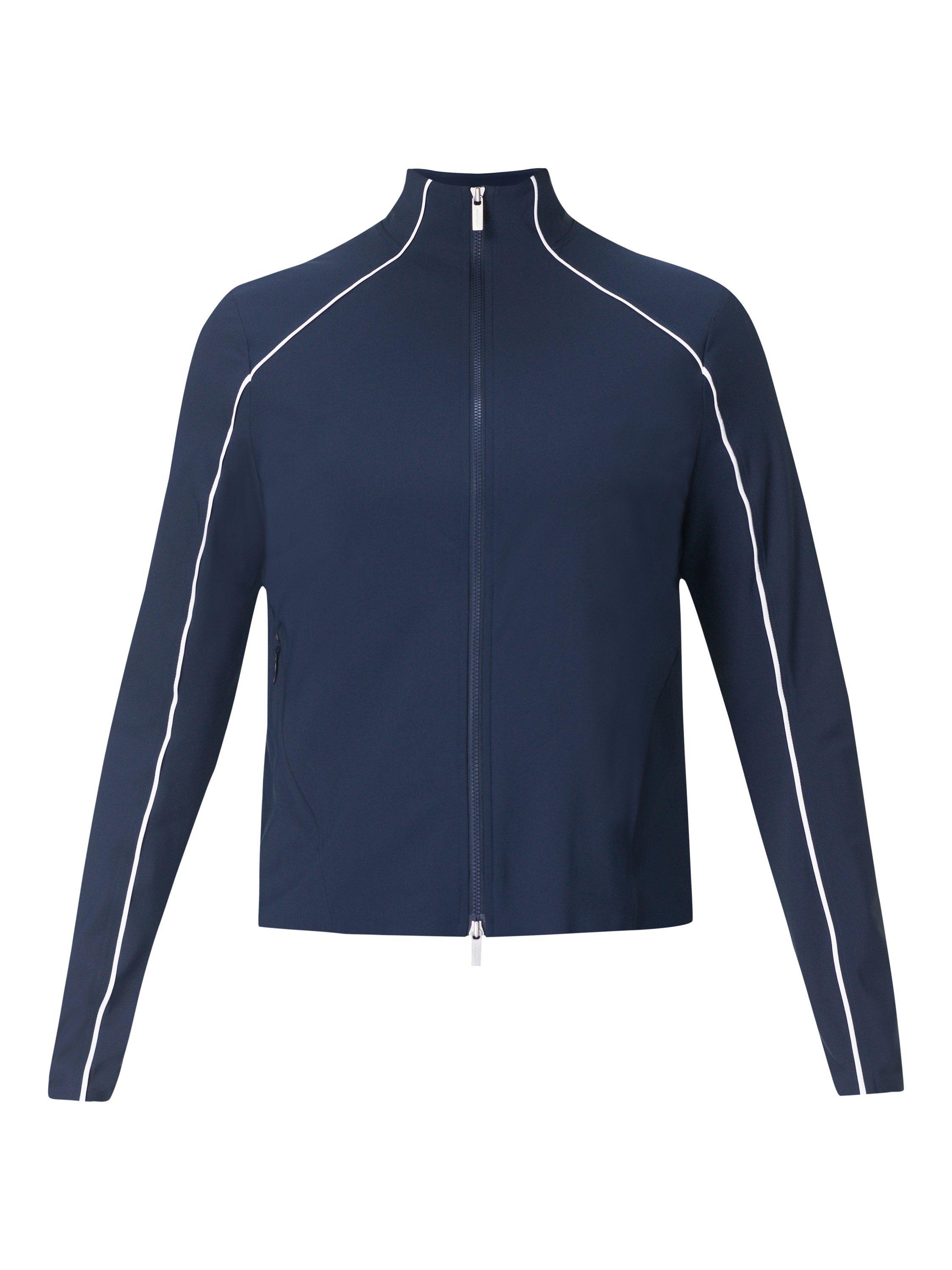 Product image 7 of 7, which shows Sweaty Betty Anytime Explorer Zip Up Jacket, Navy Blue, XXS