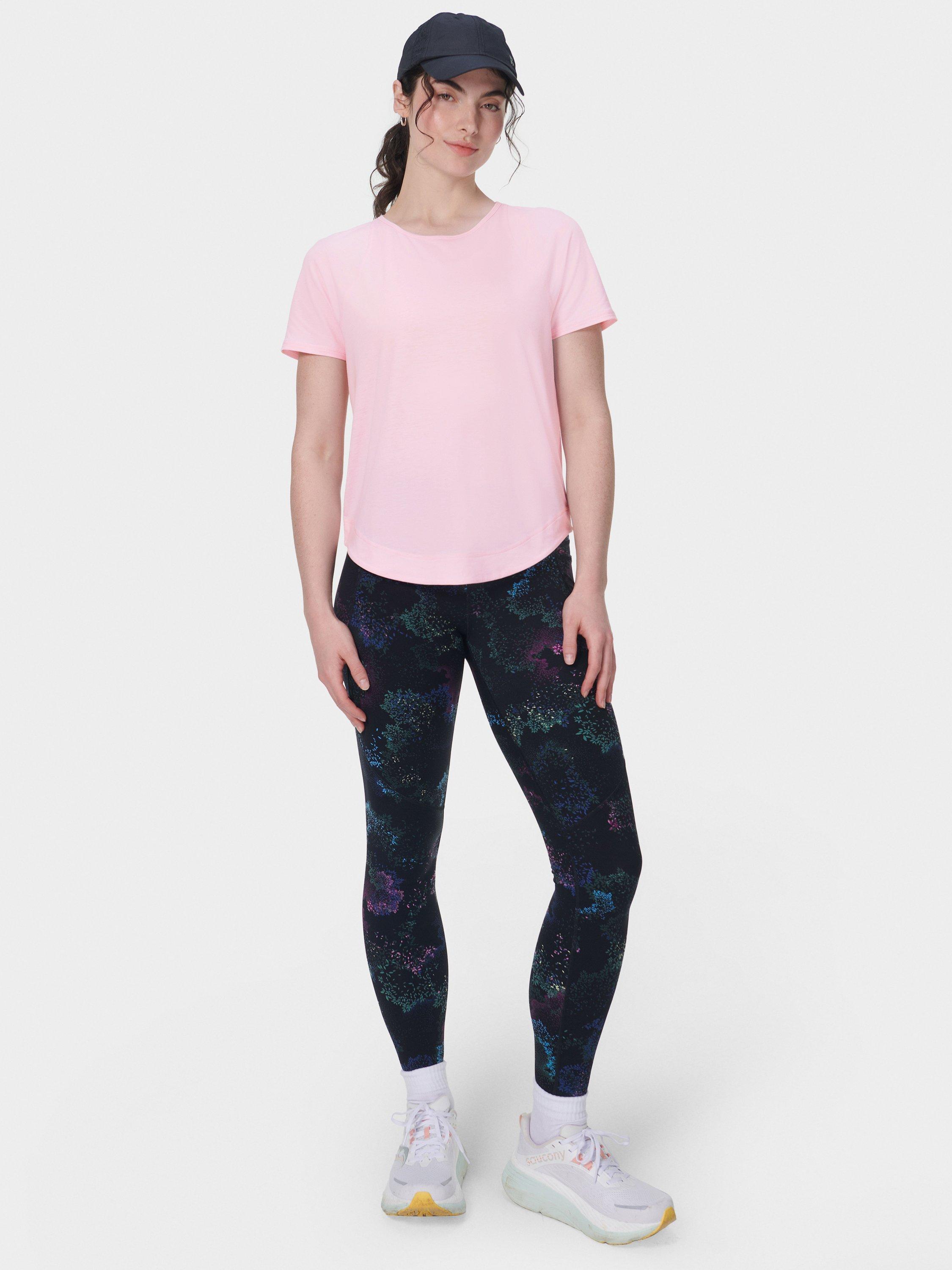 Product image 3 of 7, which shows Sweaty Betty Breathe Easy T-Shirt, Nerine Pink, L