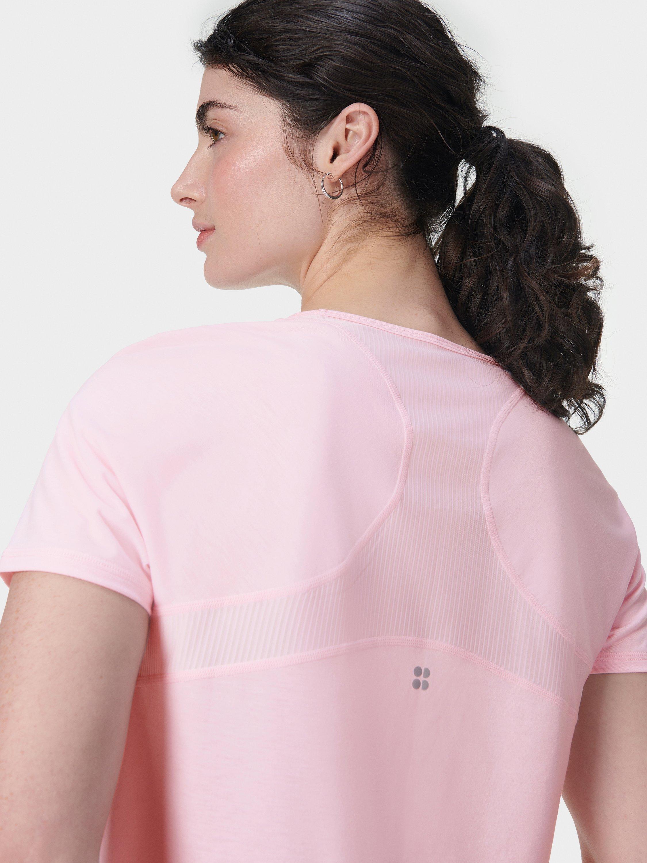 Product image 5 of 7, which shows Sweaty Betty Breathe Easy T-Shirt, Nerine Pink, L