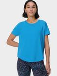 Sweaty Betty Breathe Easy T-Shirt, Tidal Blue