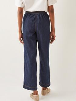 Monsoon Harper Wide Leg Jeans, Indigo - view 2, Indigo