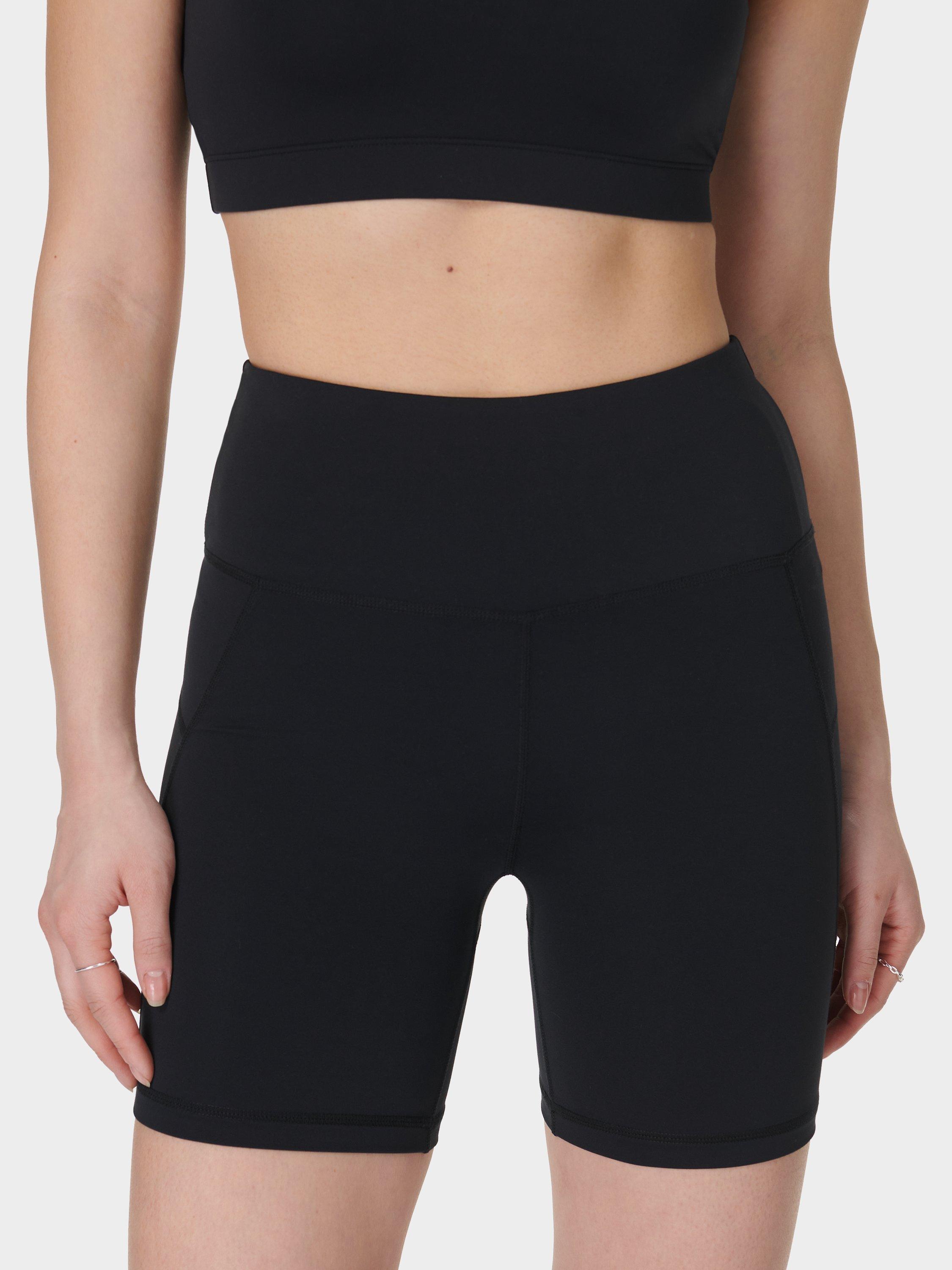 Product image 1 of 7, which shows Sweaty Betty All Day 6" Shorts, Black, XXS