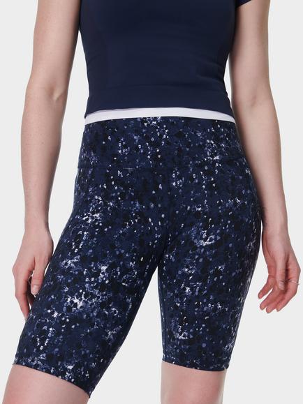 Sweaty Betty Power 9" Biker Shorts, Blue/Multi