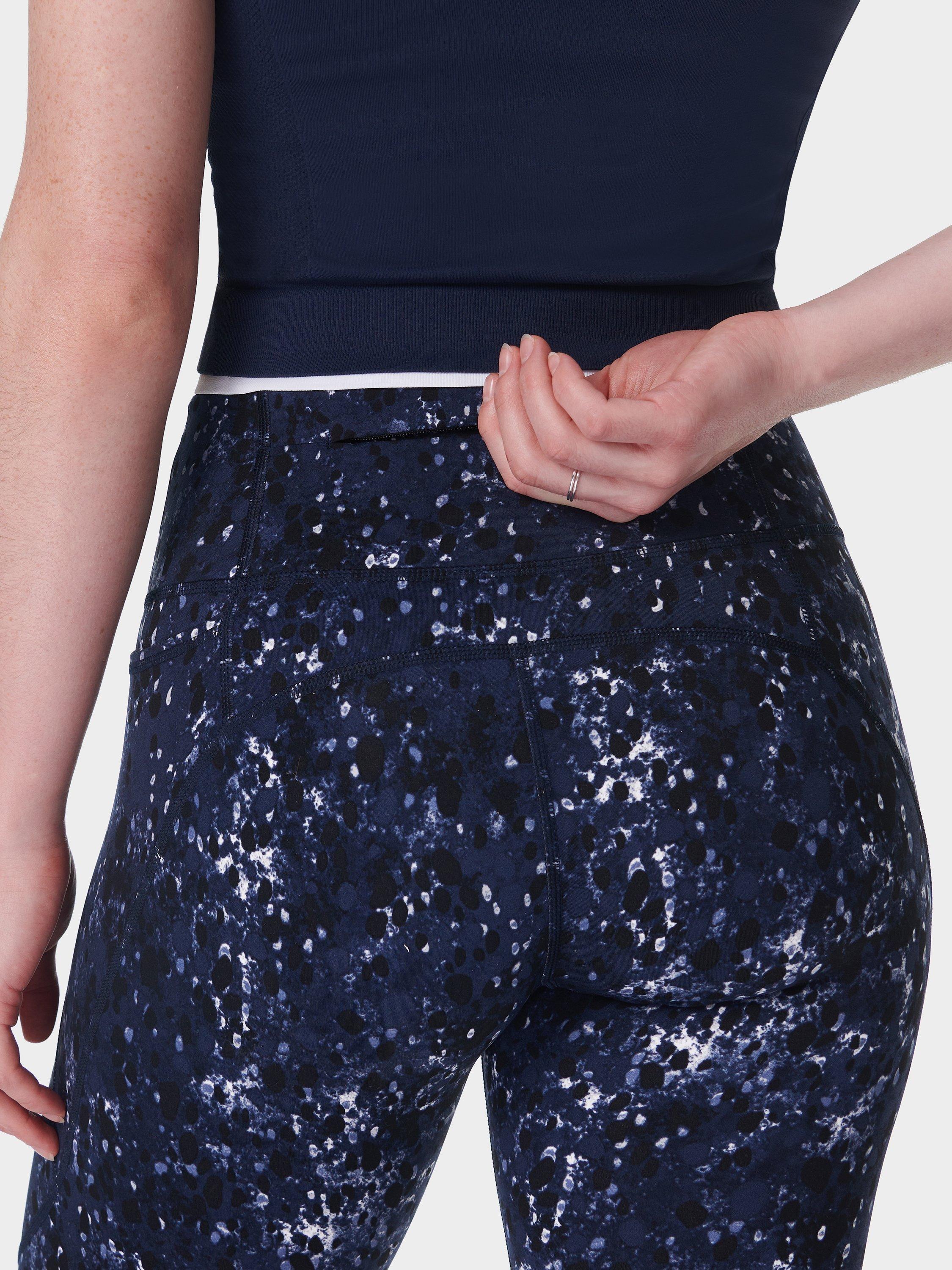 Product image 7 of 9, which shows Sweaty Betty Power 9" Biker Shorts, Blue/Multi, XXS