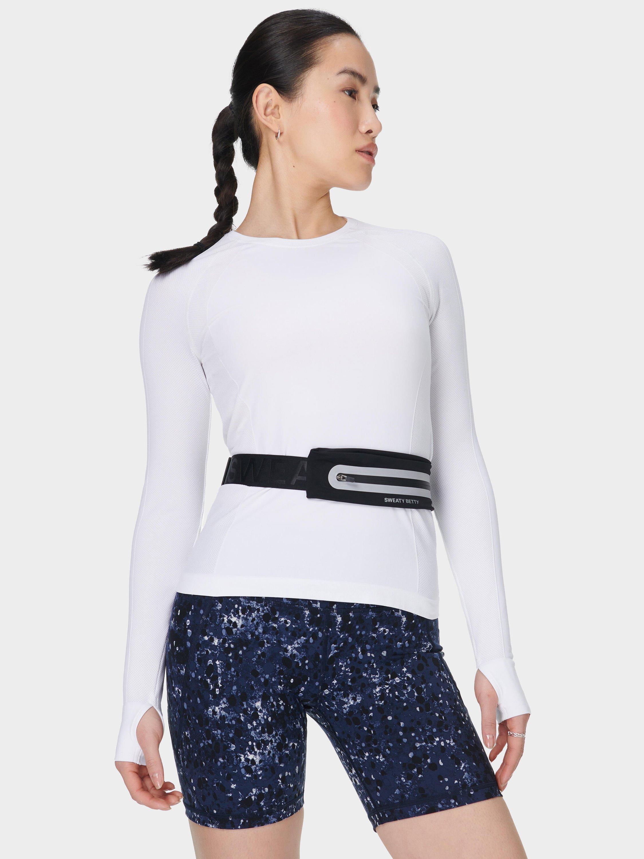 Product image 3 of 8, which shows Sweaty Betty Power 6" Biker Shorts, Blue Ebony Print, XXS
