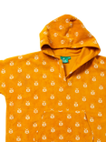 Little Green Radicals Kids' Bee Cotton Towelling Hooded Beach Poncho, Gold