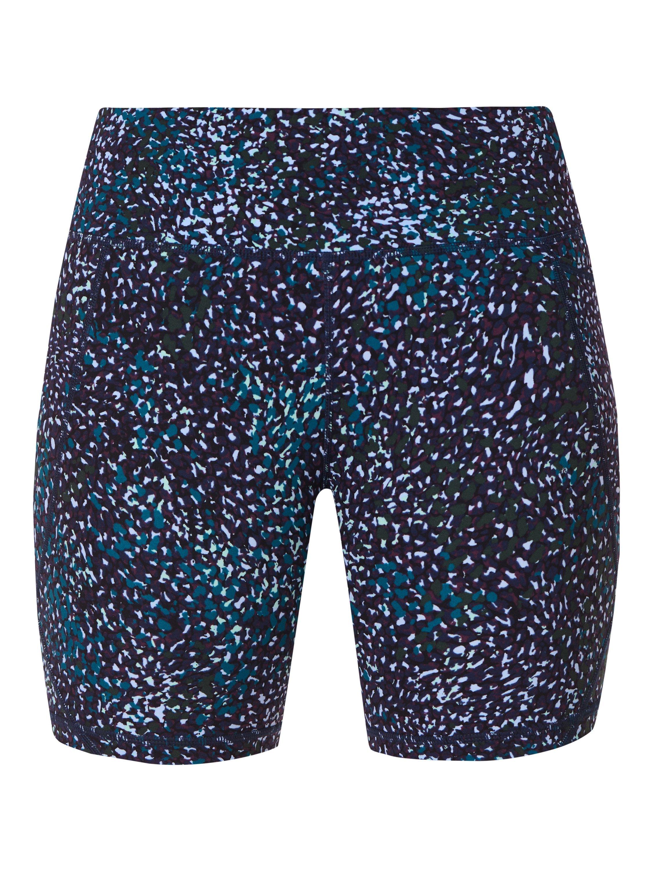 Product image 8 of 8, which shows Sweaty Betty Power 6" Biker Shorts, Blue Aurora Print, XXS