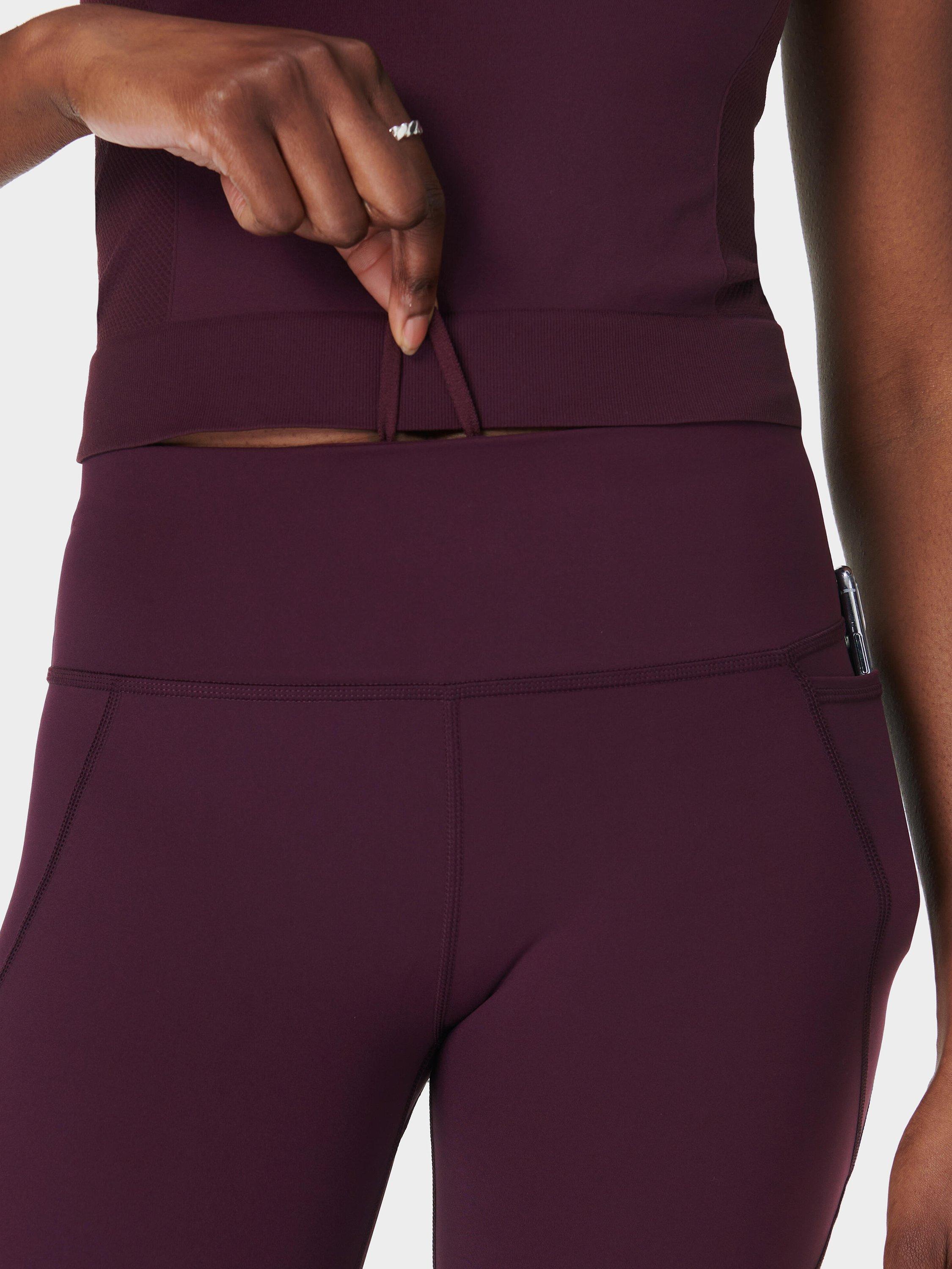 Product image 5 of 7, which shows Sweaty Betty Power 6" Biker Shorts, Midnight Cherry, XXS