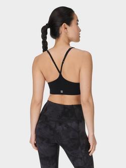 Sweaty Betty Soft Ribbed Sports Bra - view 2, Black