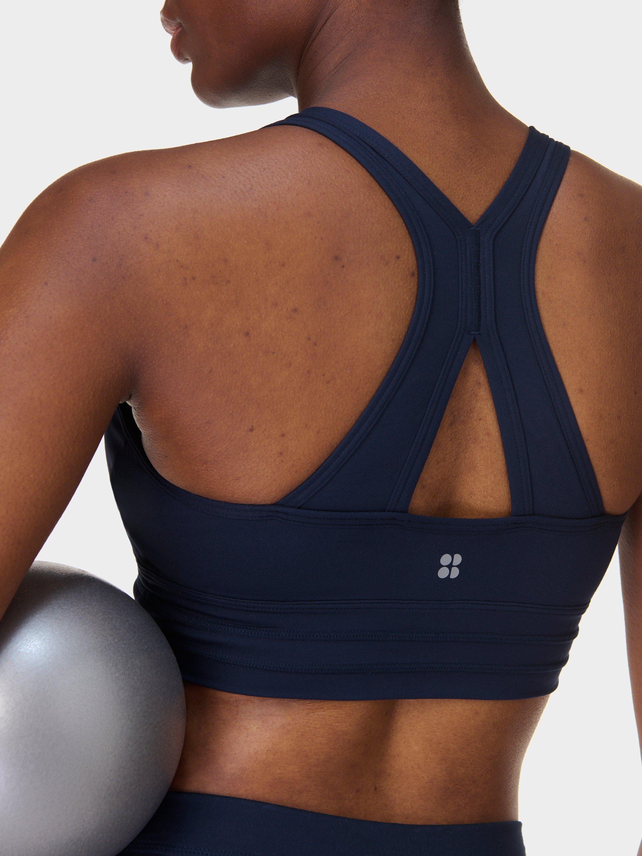 Product image 5 of 7, which shows Sweaty Betty Gaia Yoga Sports Bra, Navy, XXS