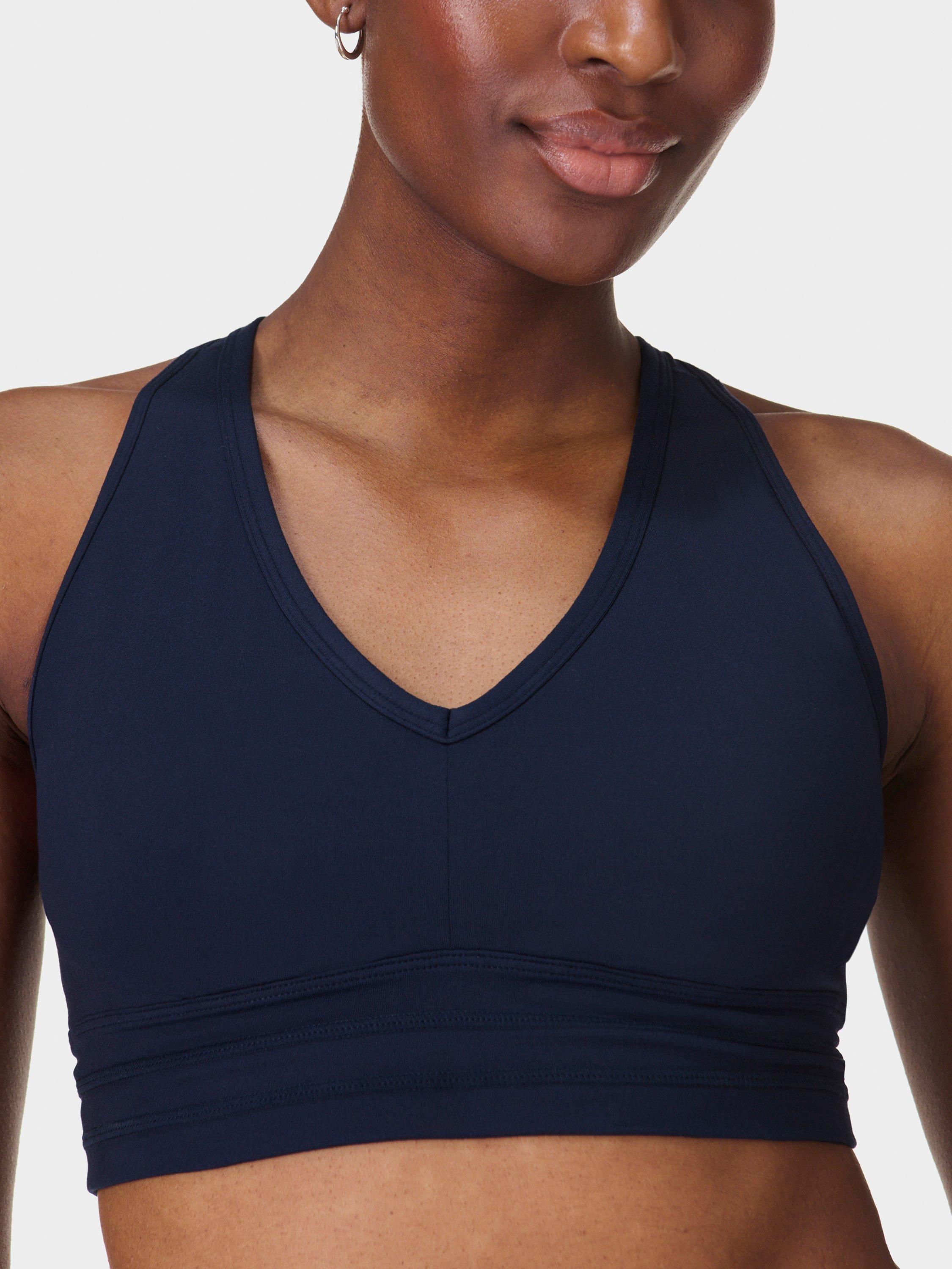 Product image 6 of 7, which shows Sweaty Betty Gaia Yoga Sports Bra, Navy, XXS
