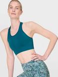 Sweaty Betty Stamina Seamless Sports Bra, Cabin Blue