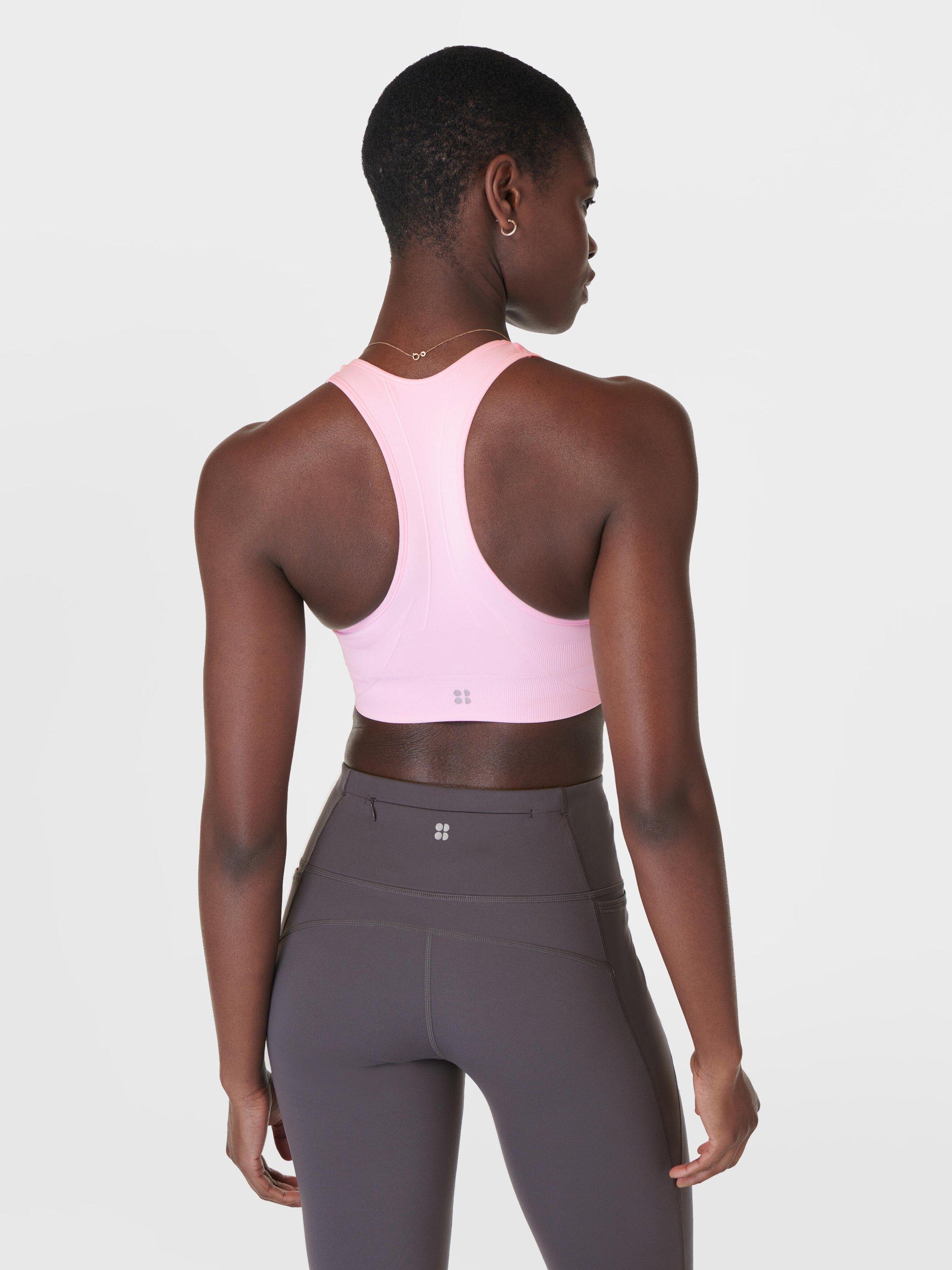 Product image 2 of 6, which shows Sweaty Betty Stamina Seamless Sports Bra, Nerine Pink, XXS