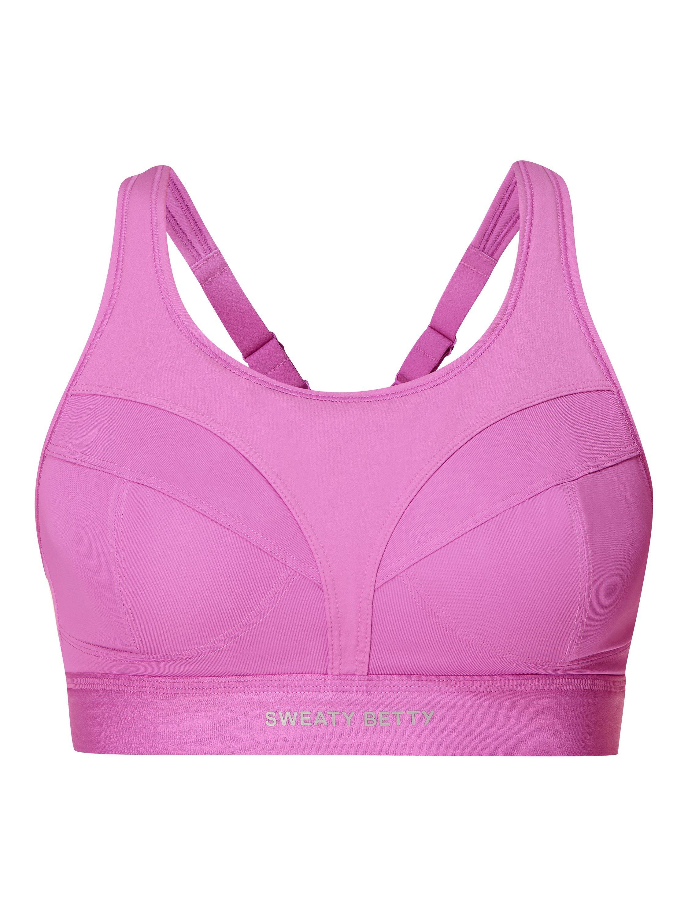 Product image 7 of 7, which shows Sweaty Betty Power Pro Running Bra, Allium Pink, 30A
