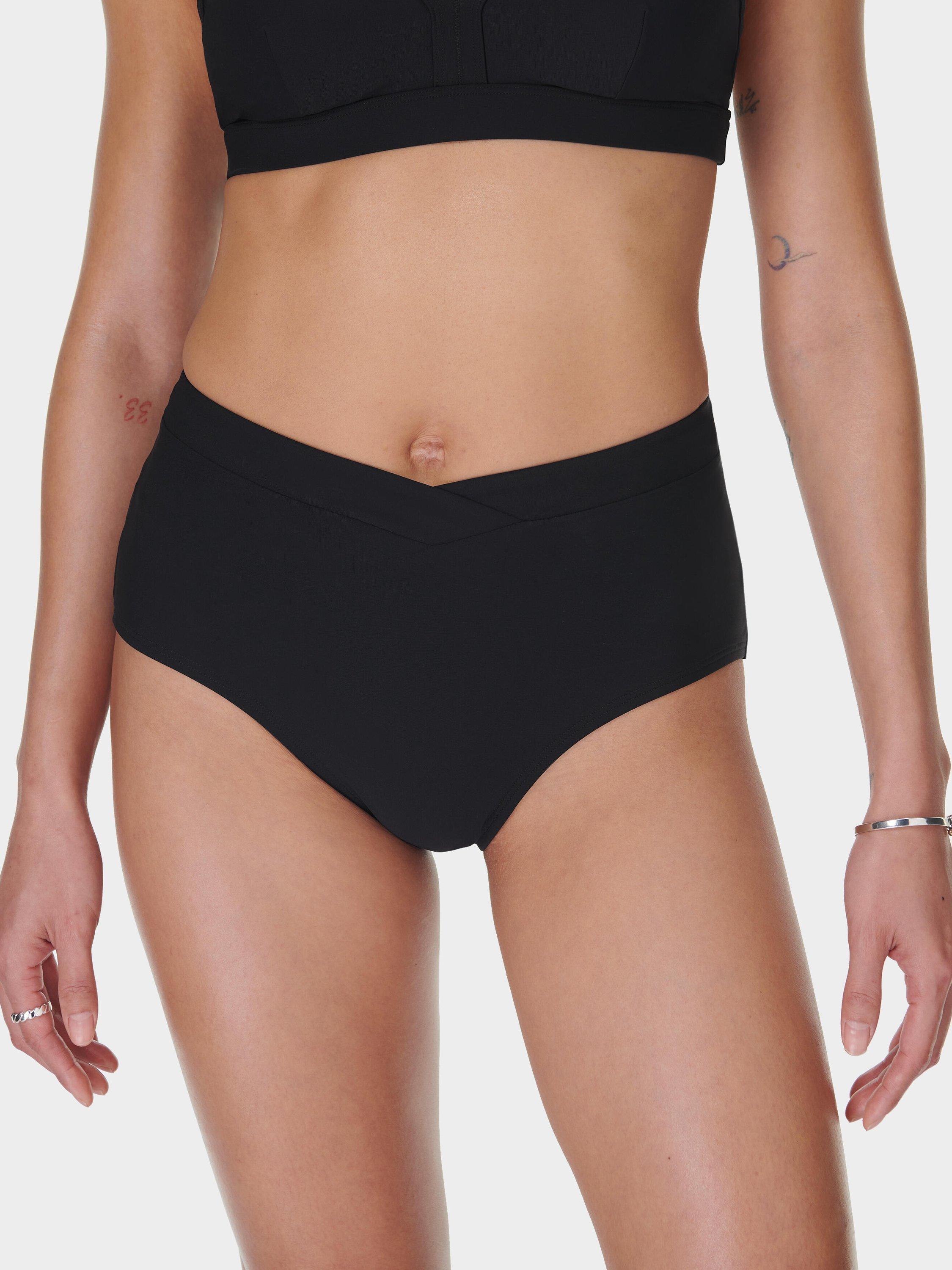 Sweaty Betty Wrap Front High Waist Bikini Bottoms, Black