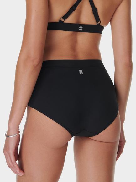 Sweaty Betty Wrap Front High Waist Bikini Bottoms, Black - view 2, Black
