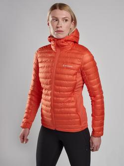 Montane Women's Icarus Lite Hooded Jacket, Tigerlily