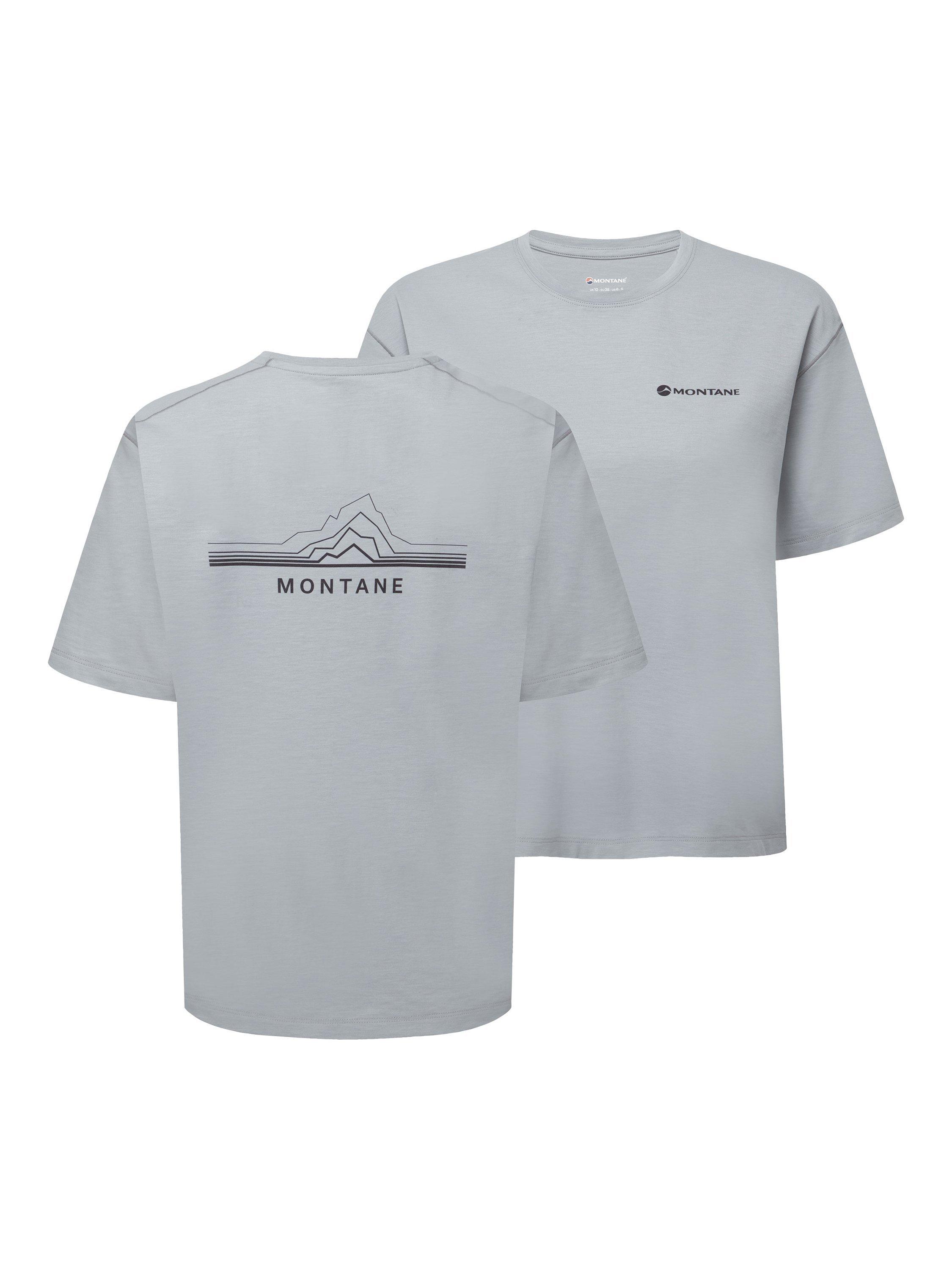 Product image 7 of 7, which shows Montane Alhena Sports T-Shirt, Pebble Blue, 8